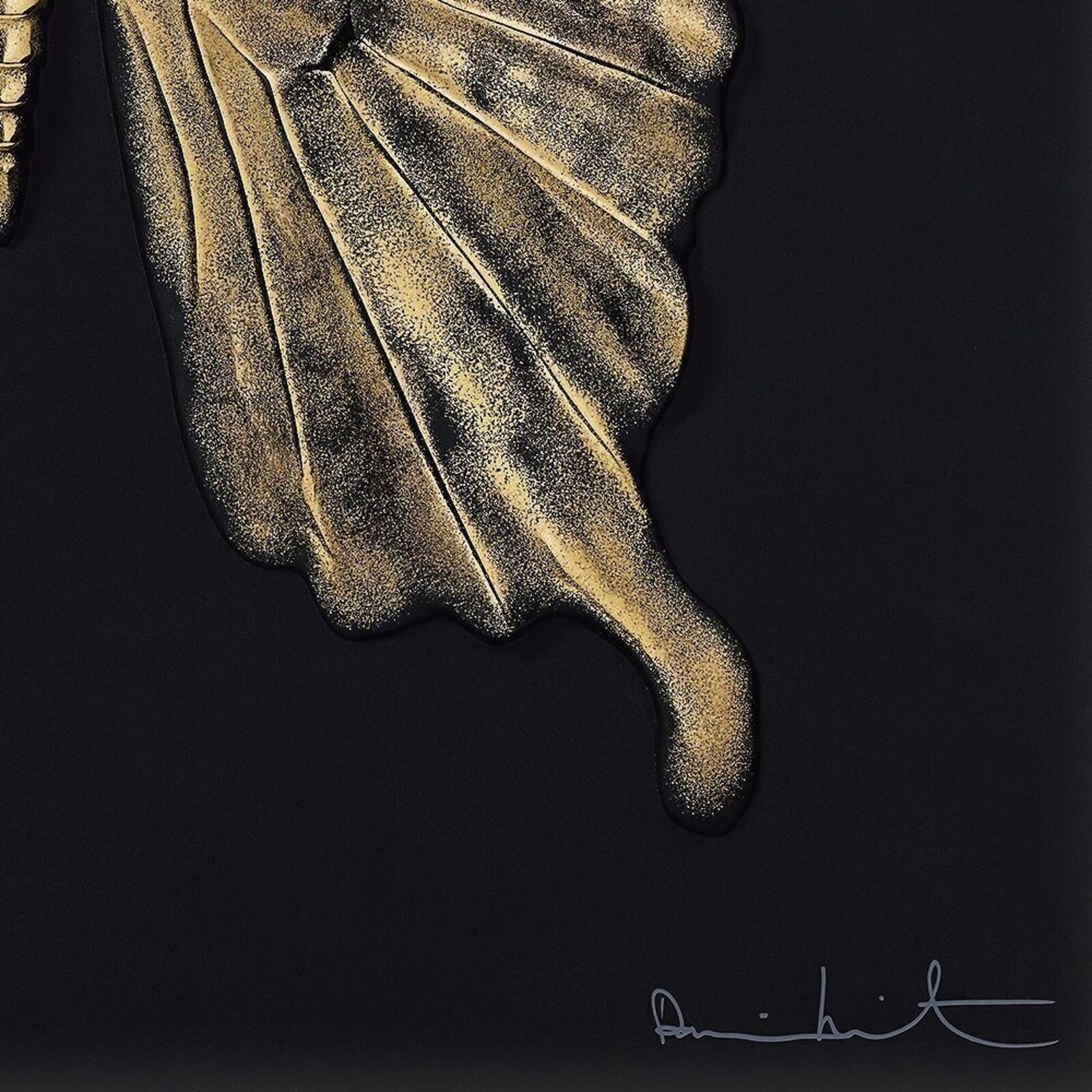 Artwork by Damien Hirst, Eternal Beauty (Black & Gold), Made of Crystal Sculpture (Lost wax) 