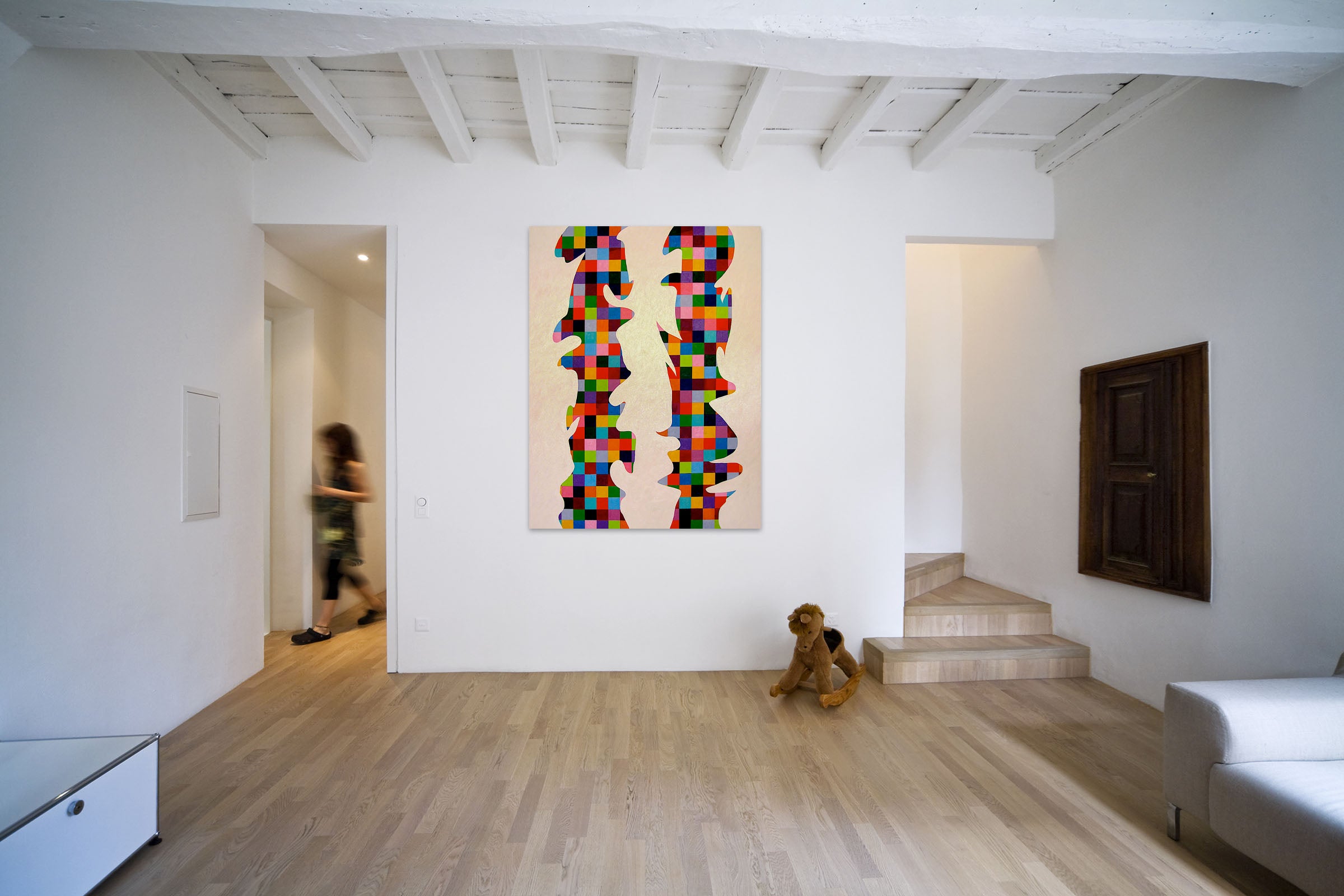 Artwork by Dana Gordon, Endless Painting 2, Made of Oil on canvas 