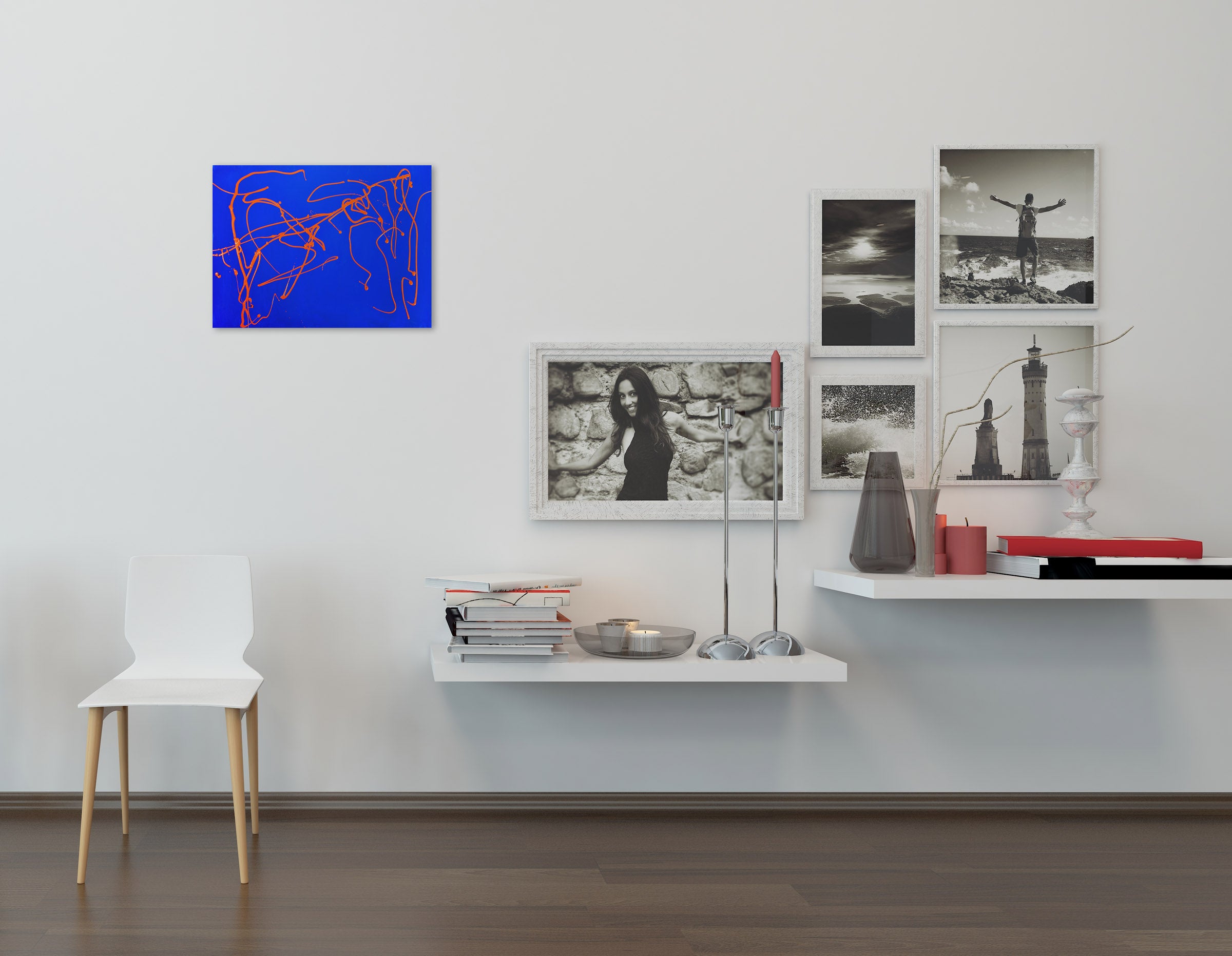 Artwork by Dana Gordon, Study after Laocoon 3, El Greco painting and Greek sculpture, Made of Acrylic on panel 