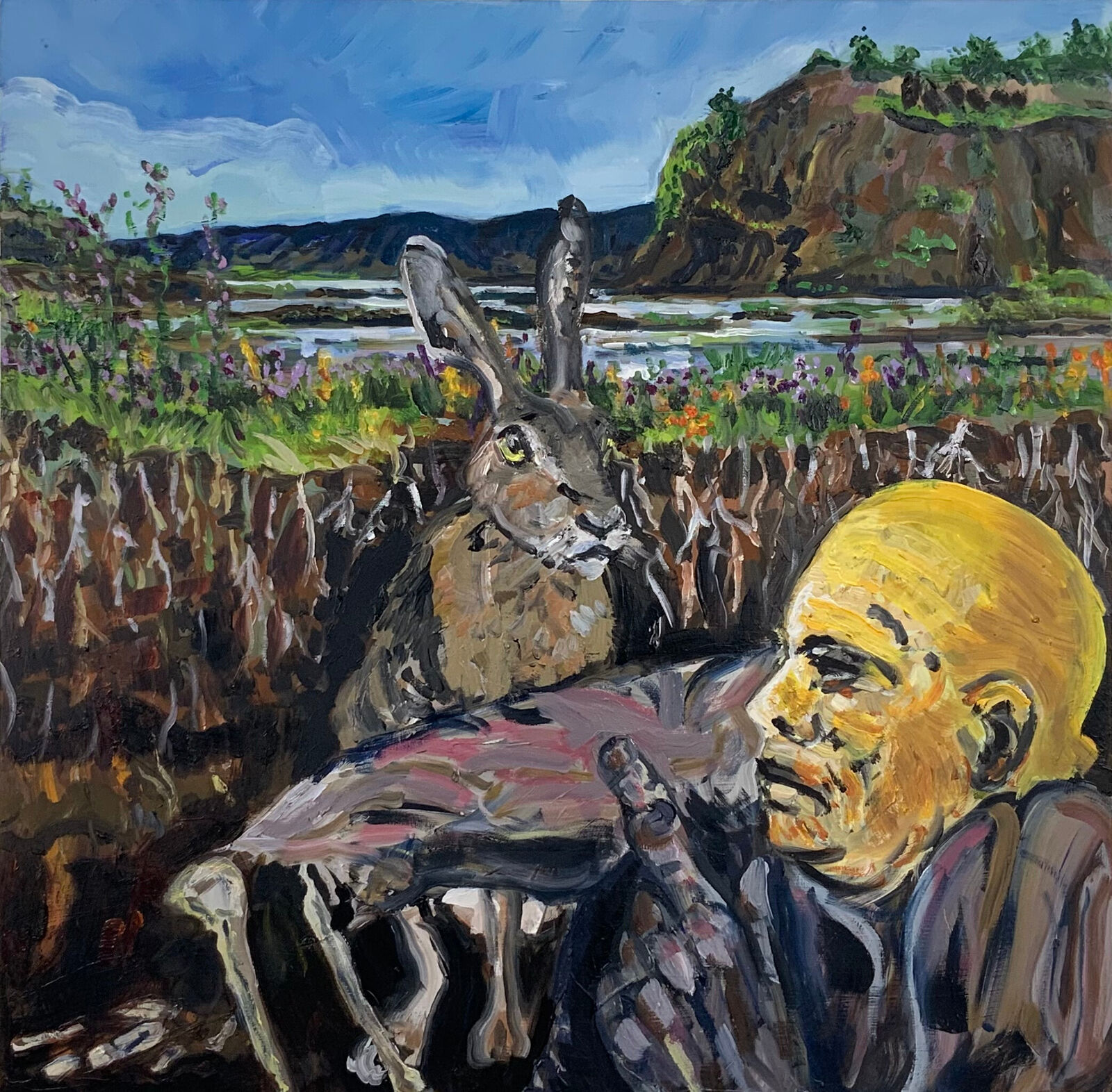 Joseph Beuys Bog Man and Hare by Daniel Duford, 2025