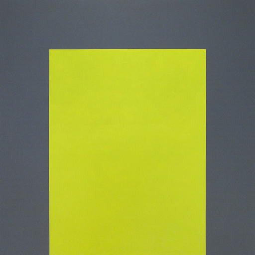 A yellow and gray square on a white background.