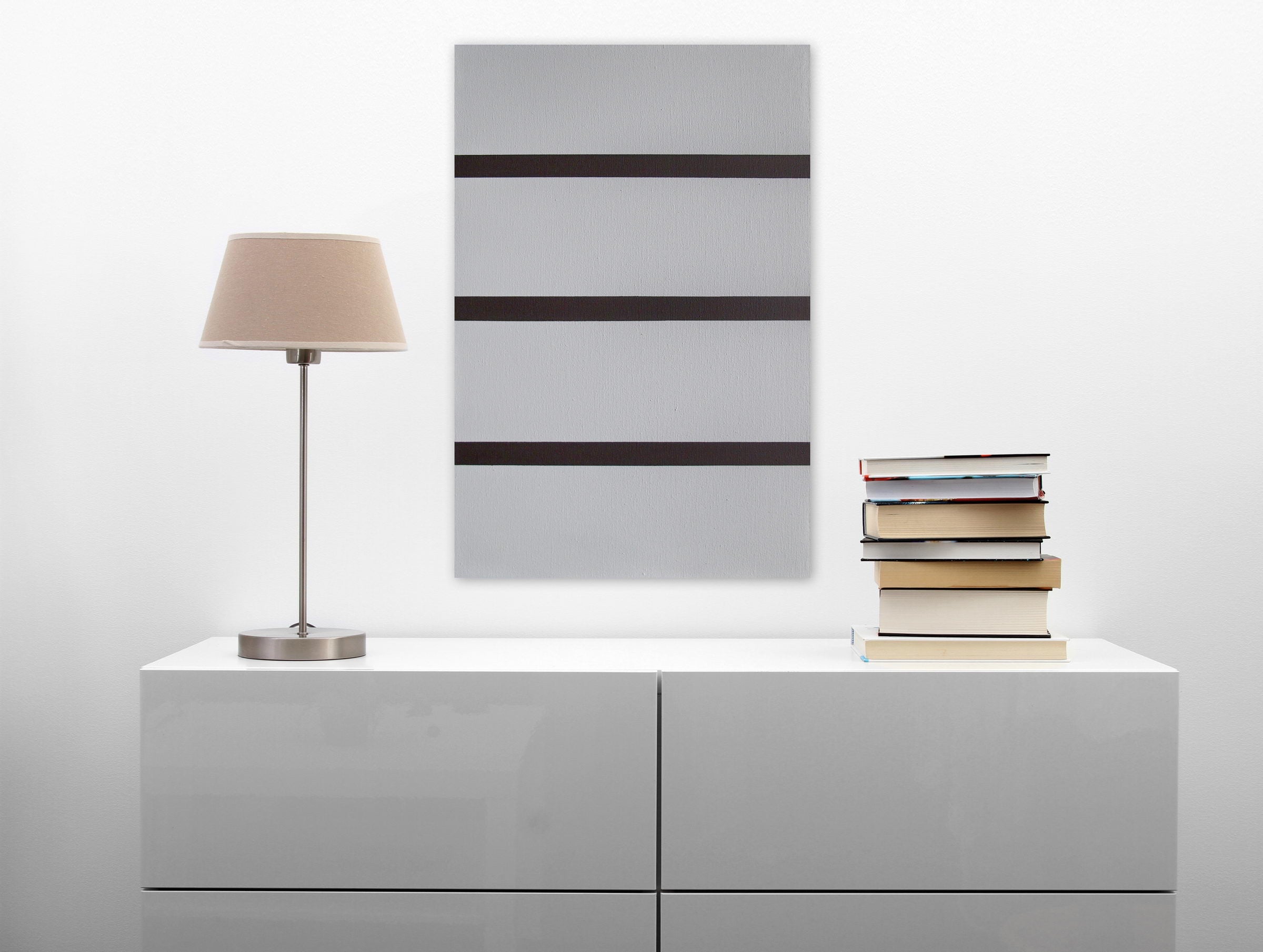 Artwork by Daniel Göttin, Untitled 1 (grey/brown), 2016, Made of Acrylic on cotton 