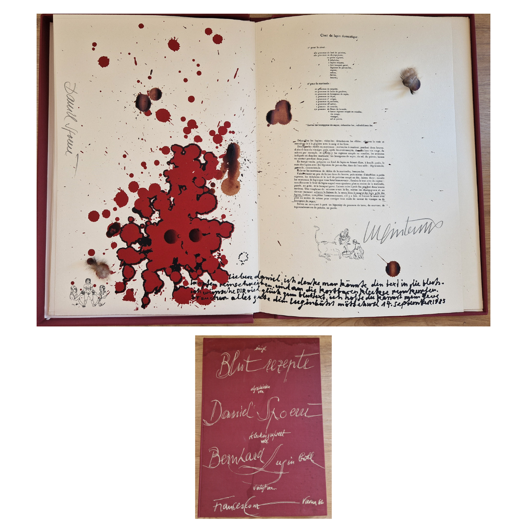Blutrezepte by Daniel Spoerri, 1986