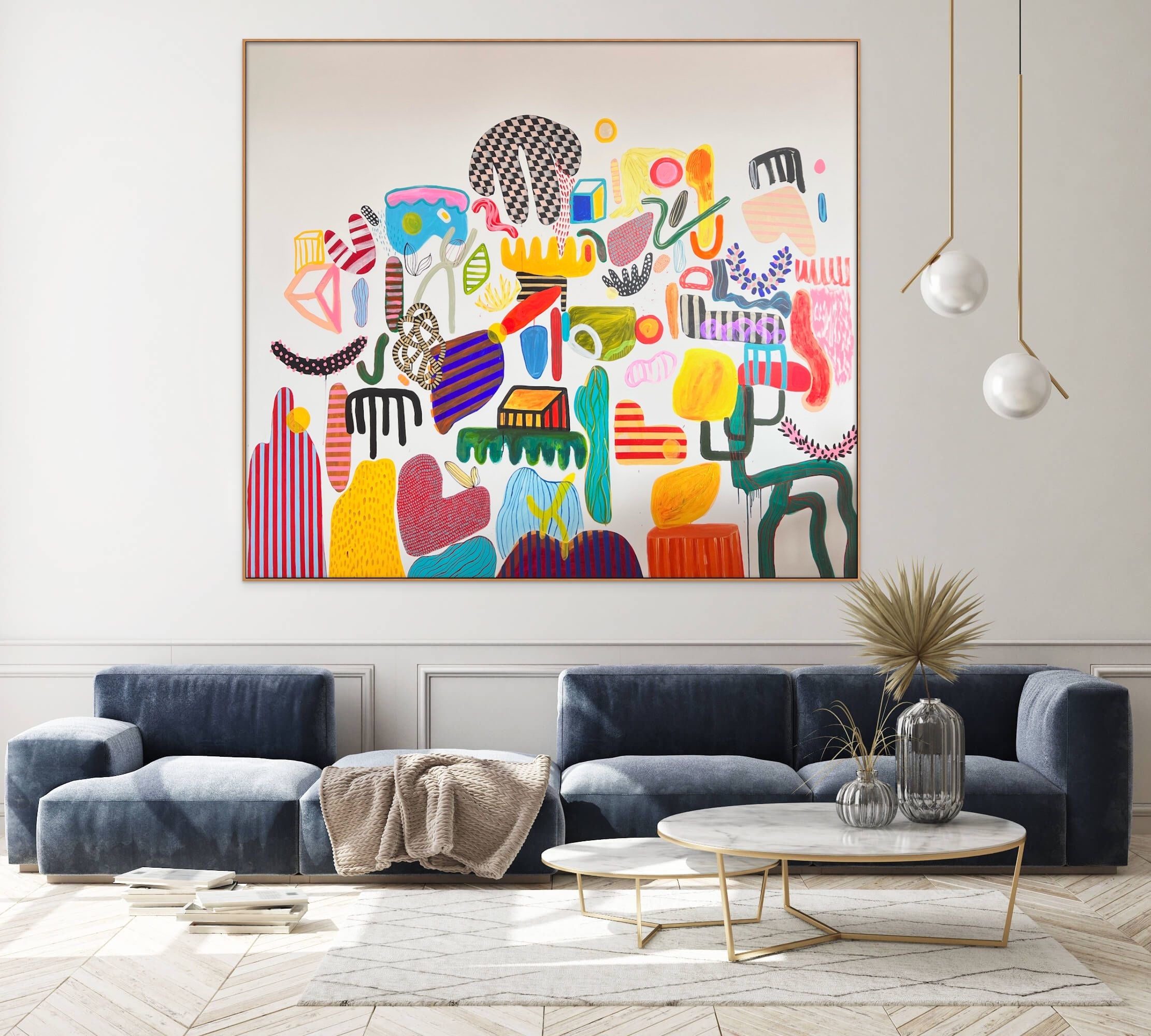 Artwork by Daniela Marin, Things that blossom when it rains, Made of Acrylic on canvas 