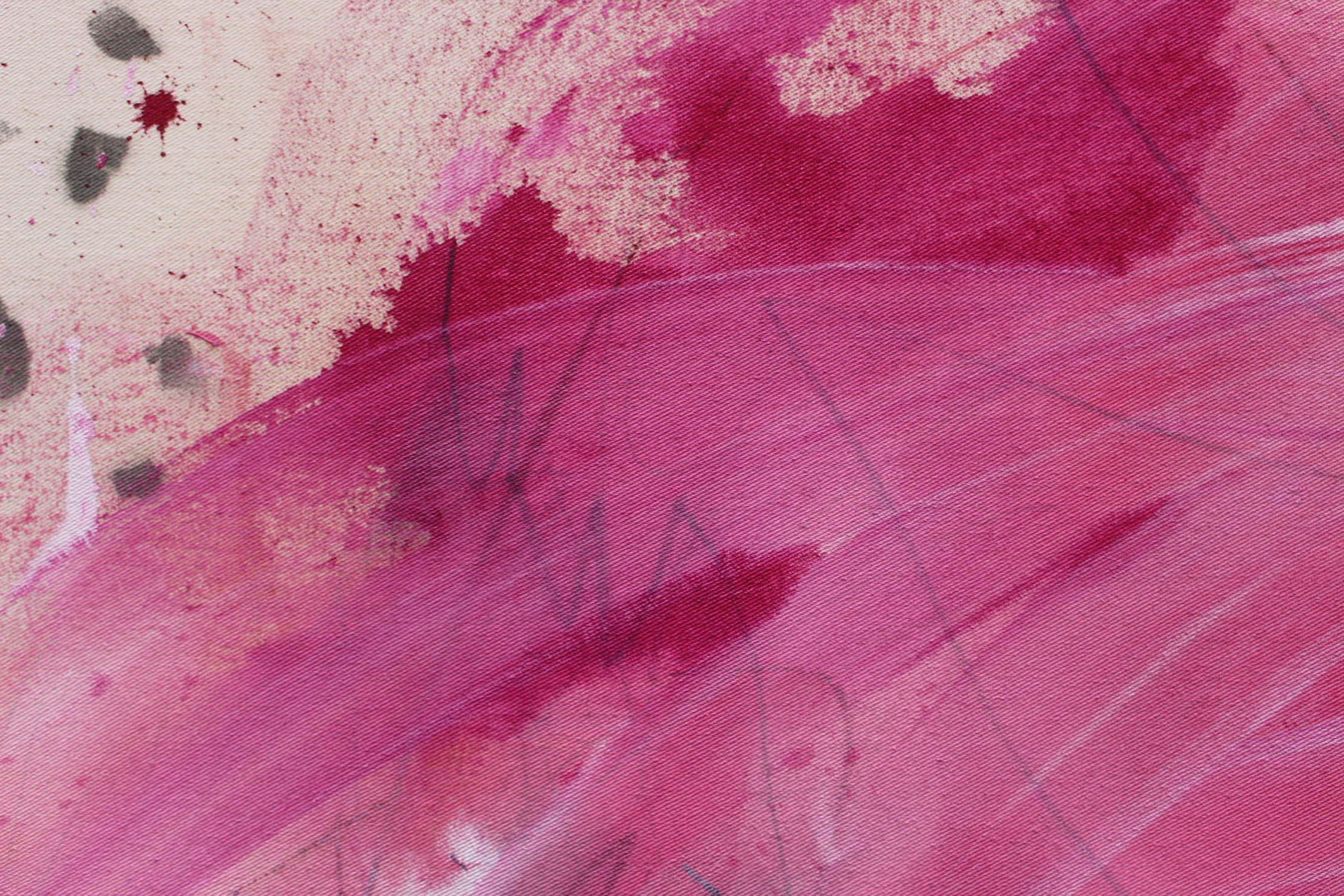 Artwork by Daniela Schweinsberg, Choose Love III, Made of Mixed Media on raw canvas 