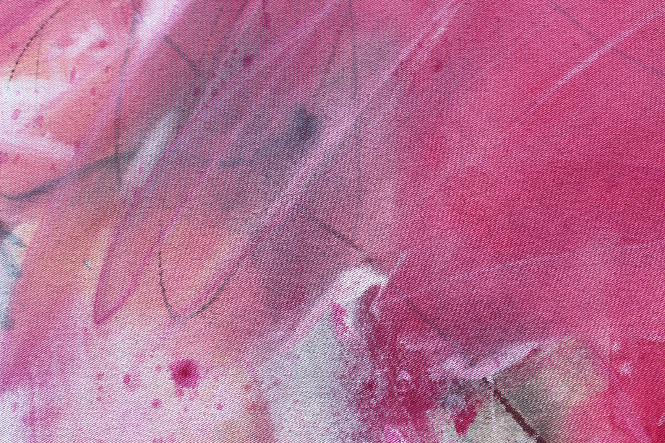 Artwork by Daniela Schweinsberg, Choose Love III, Made of Mixed Media on raw canvas 