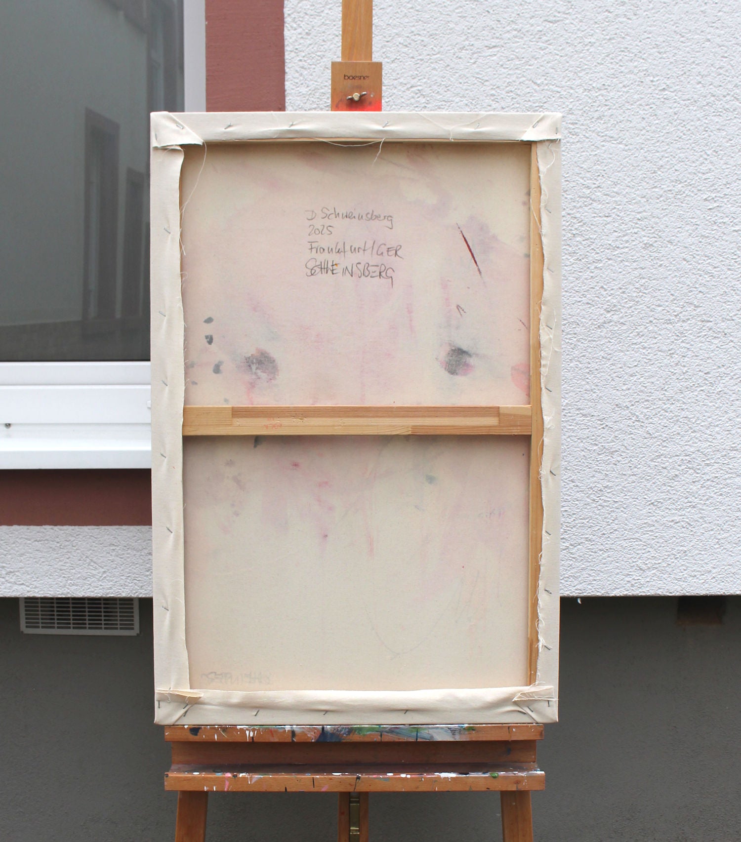 Artwork by Daniela Schweinsberg, Choose Love III, Made of Mixed Media on raw canvas 