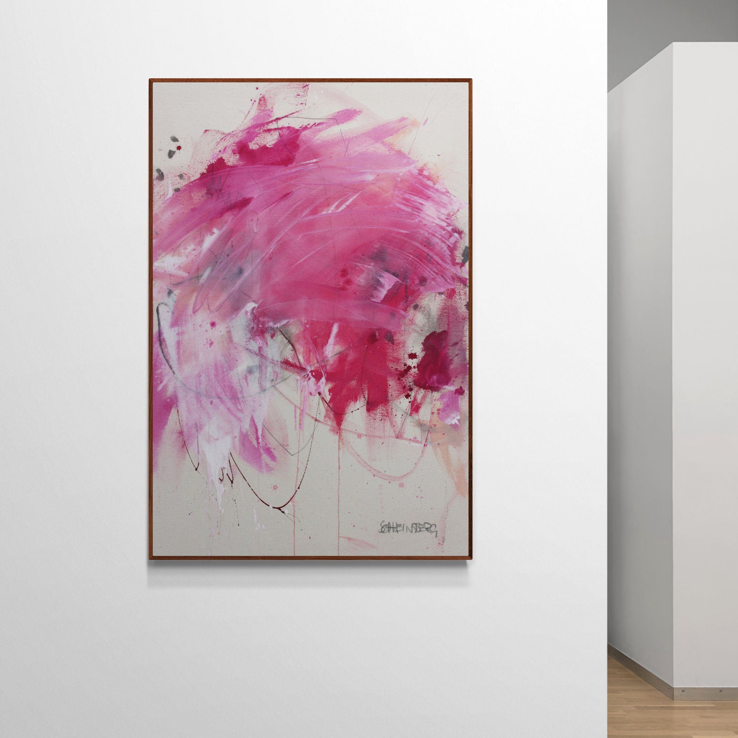 Artwork by Daniela Schweinsberg, Choose Love III, Made of Mixed Media on raw canvas 