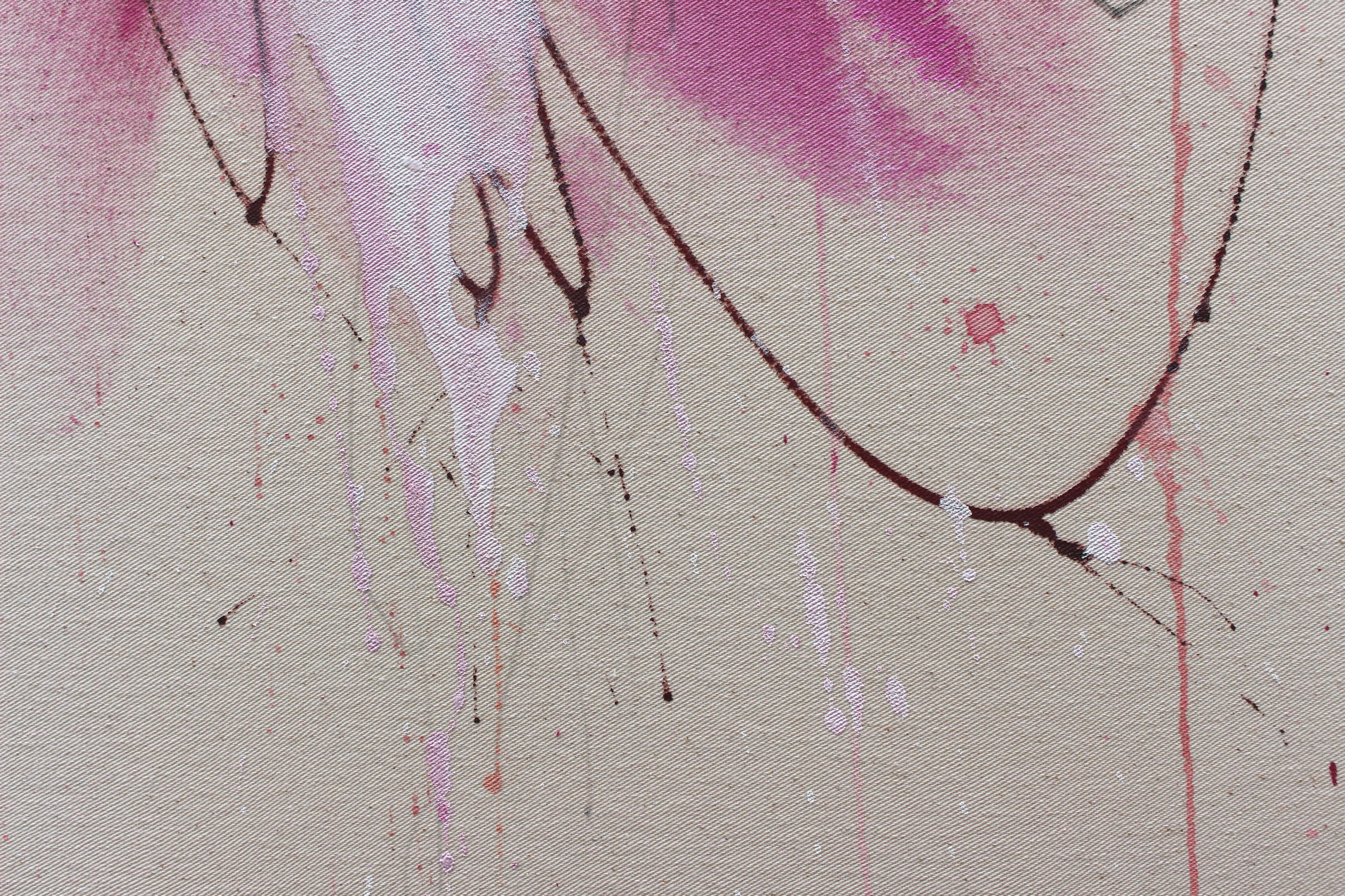 Artwork by Daniela Schweinsberg, Choose Love III, Made of Mixed Media on raw canvas 