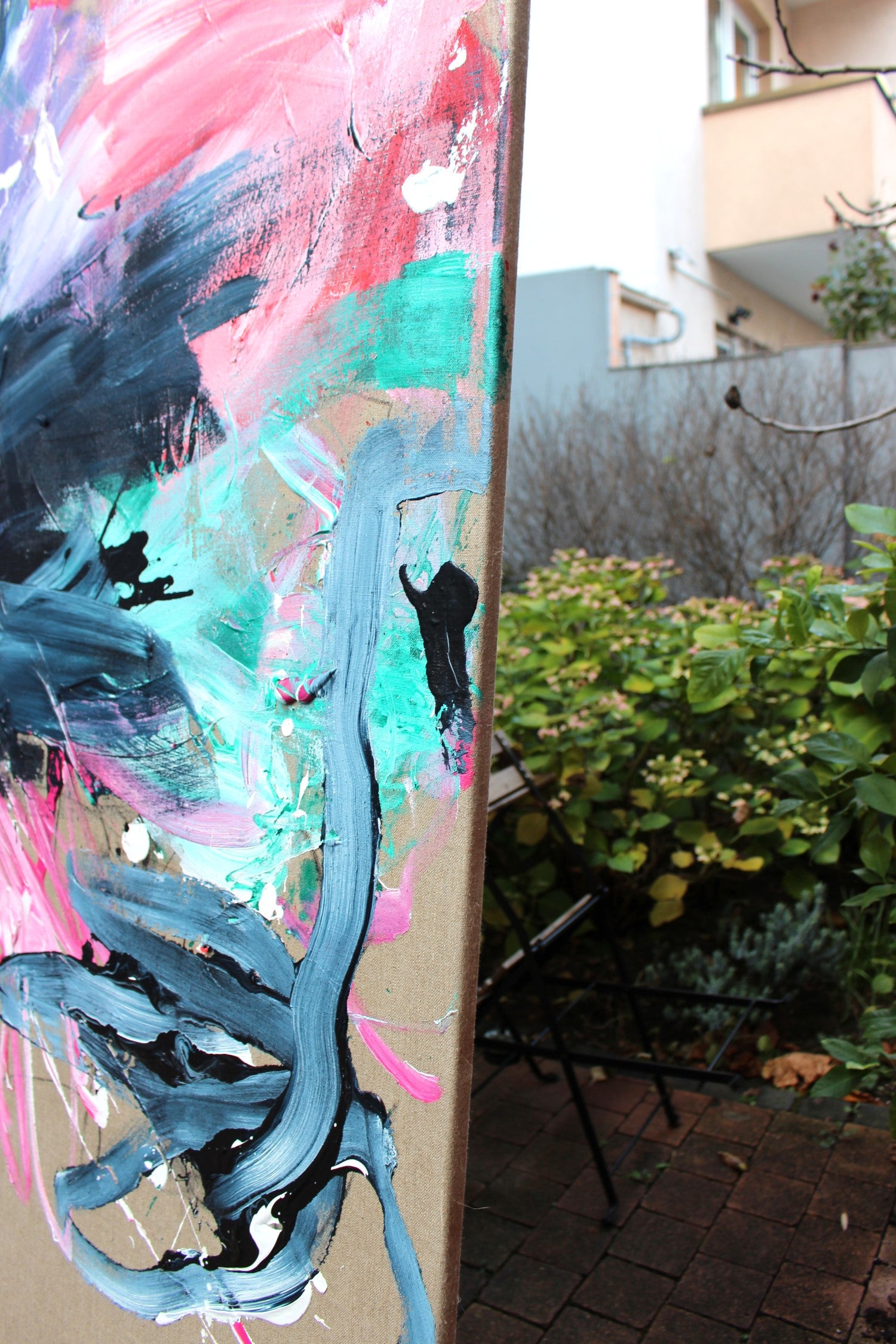 Artwork by Daniela Schweinsberg, Drama Queen, Made of Acrylic, mixed media on linen 