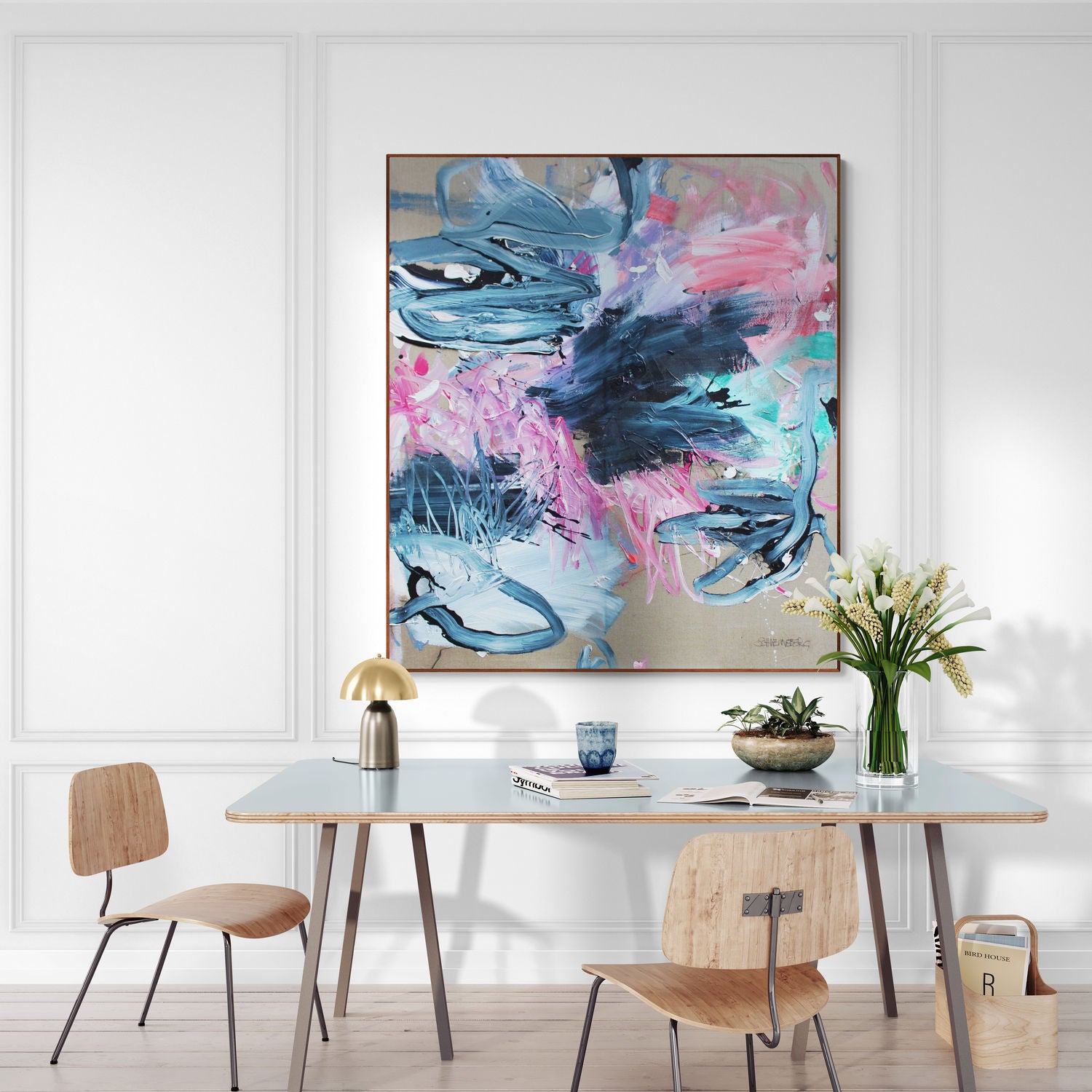 Artwork by Daniela Schweinsberg, Drama Queen, Made of Acrylic, mixed media on linen 