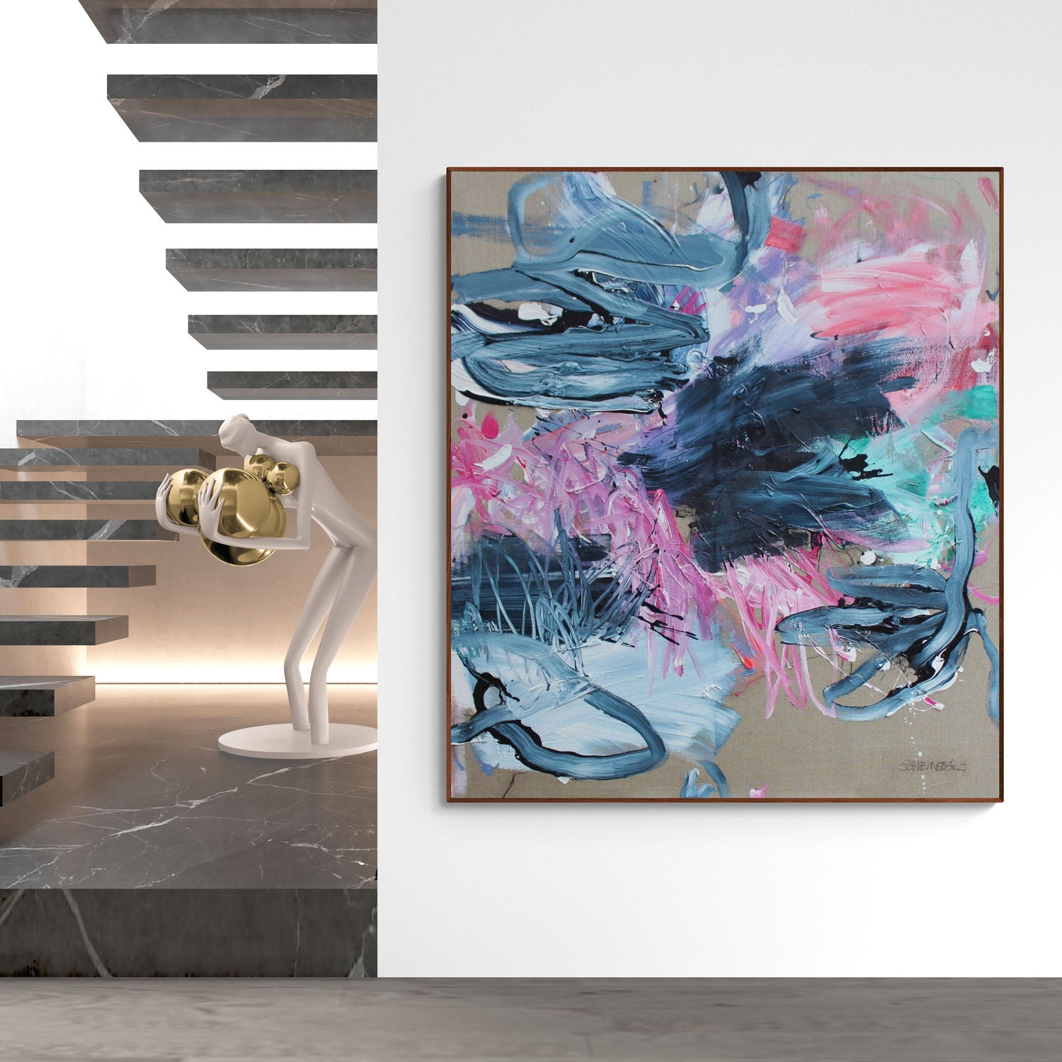 Artwork by Daniela Schweinsberg, Drama Queen, Made of Acrylic, mixed media on linen 