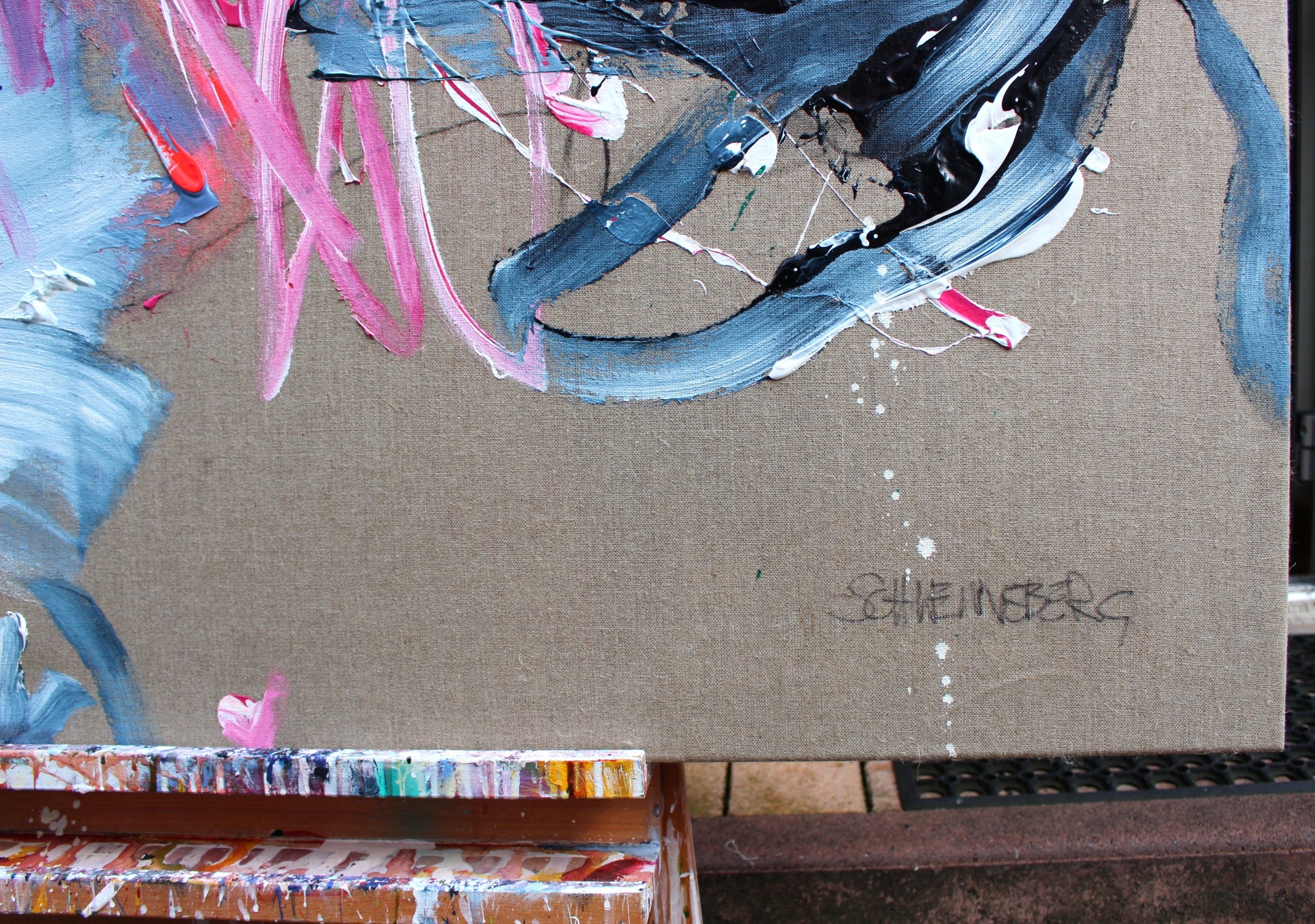 Artwork by Daniela Schweinsberg, Drama Queen, Made of Acrylic, mixed media on linen 