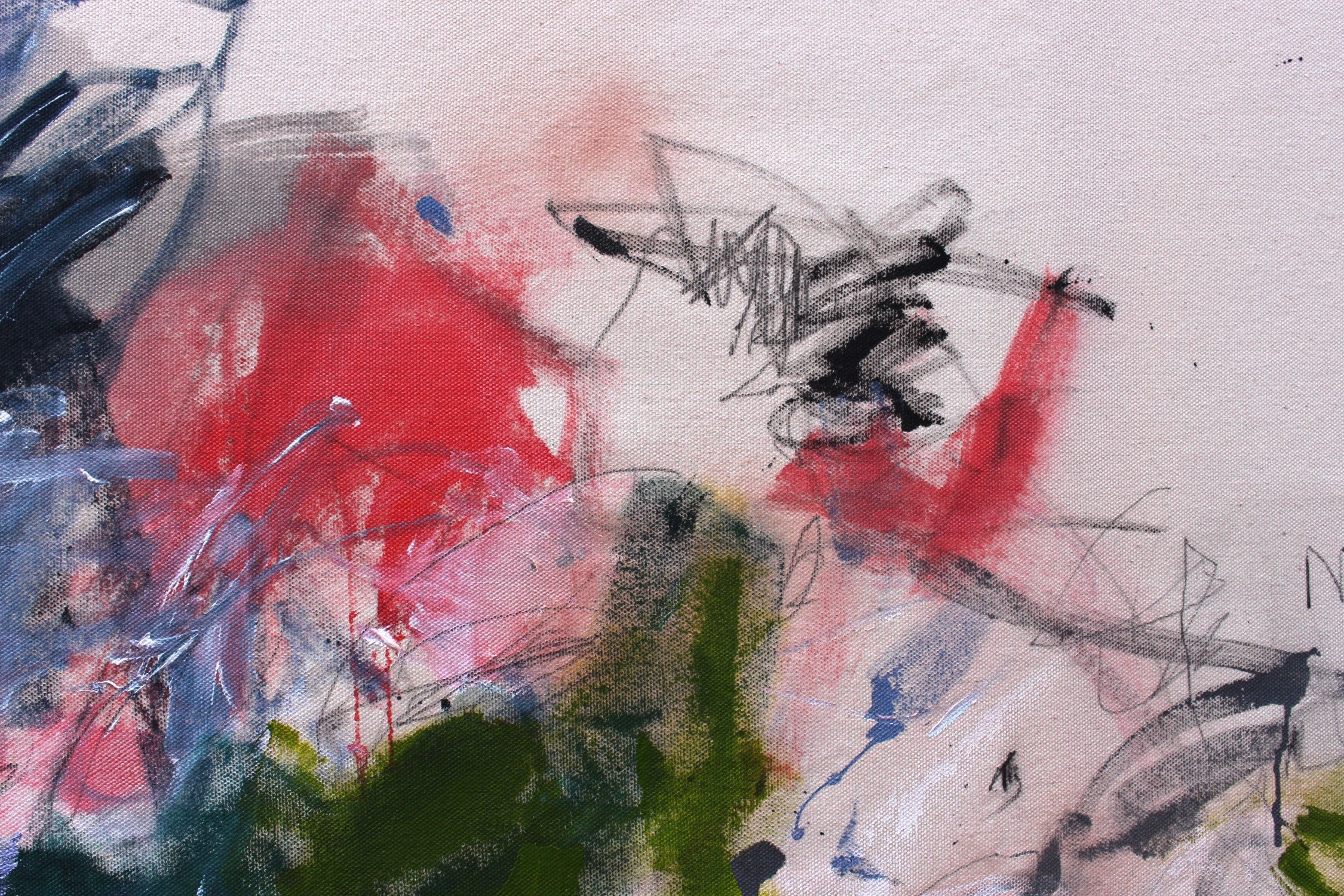 Artwork by Daniela Schweinsberg, Feeling light and free, Made of Acrylic, mixed media on canvas 