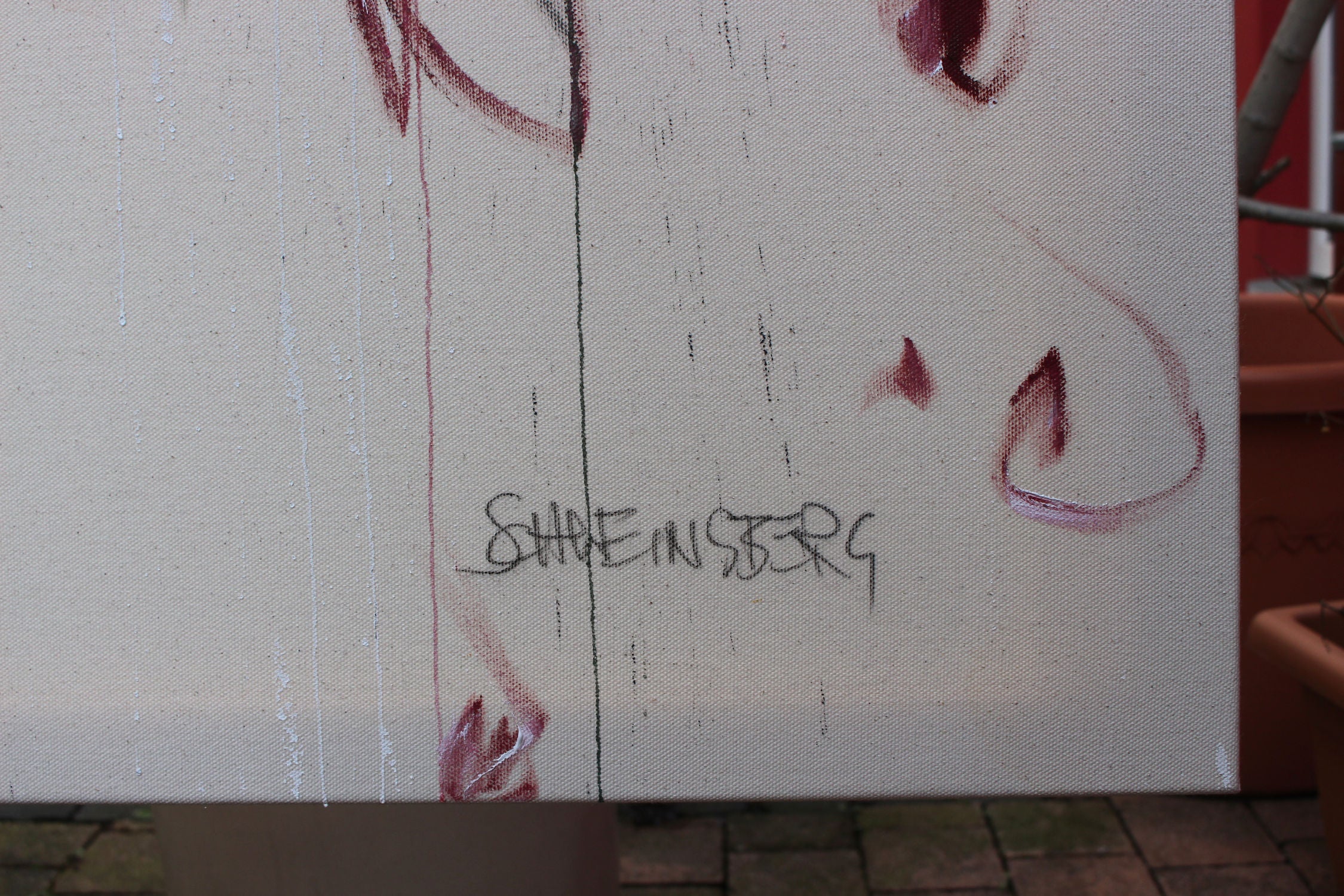 Artwork by Daniela Schweinsberg, I Want All the Roses, Made of Acrylic / mixed media on canvas / Silky finish with UV protection 