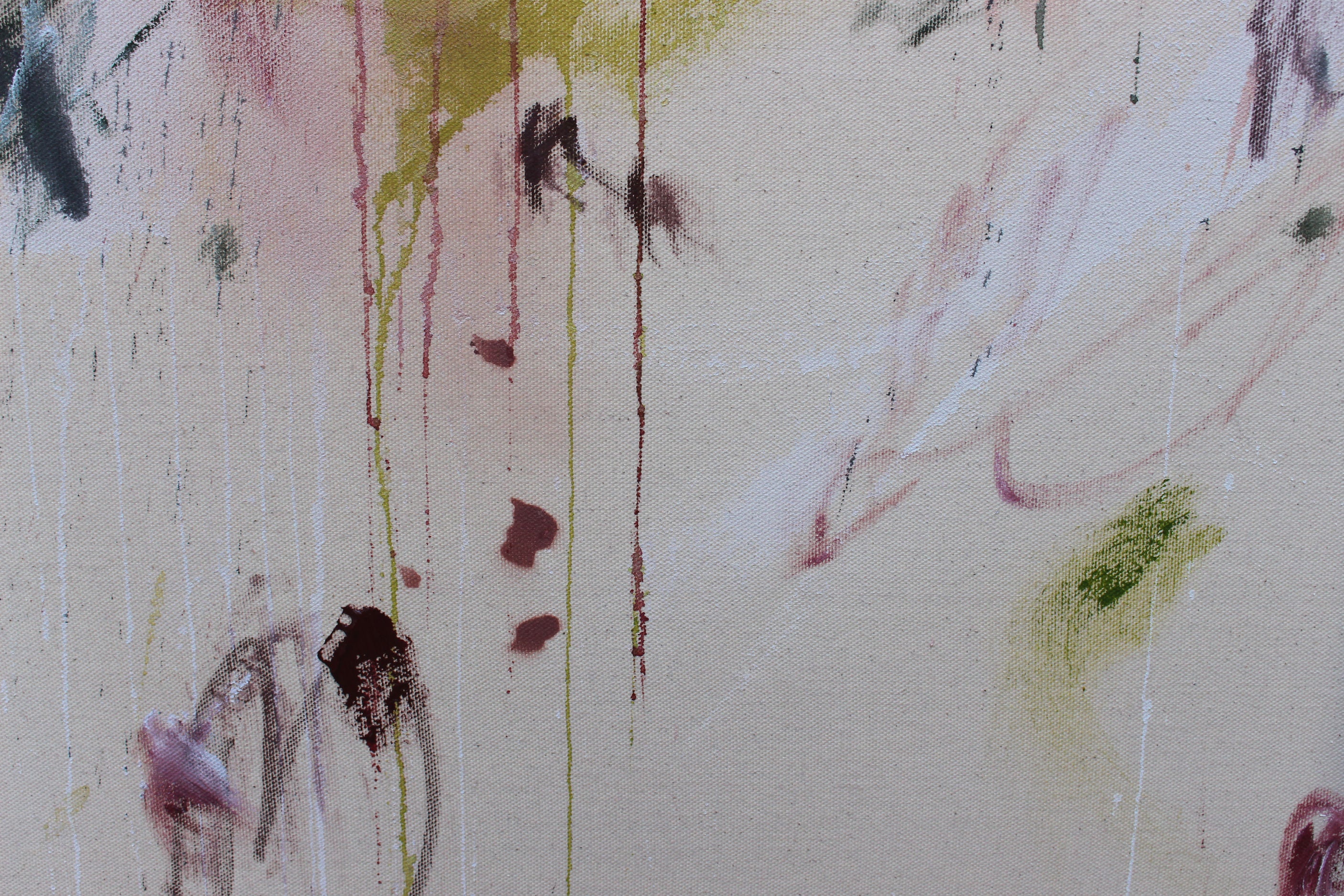 Artwork by Daniela Schweinsberg, I Want All the Roses, Made of Acrylic / mixed media on canvas / Silky finish with UV protection 