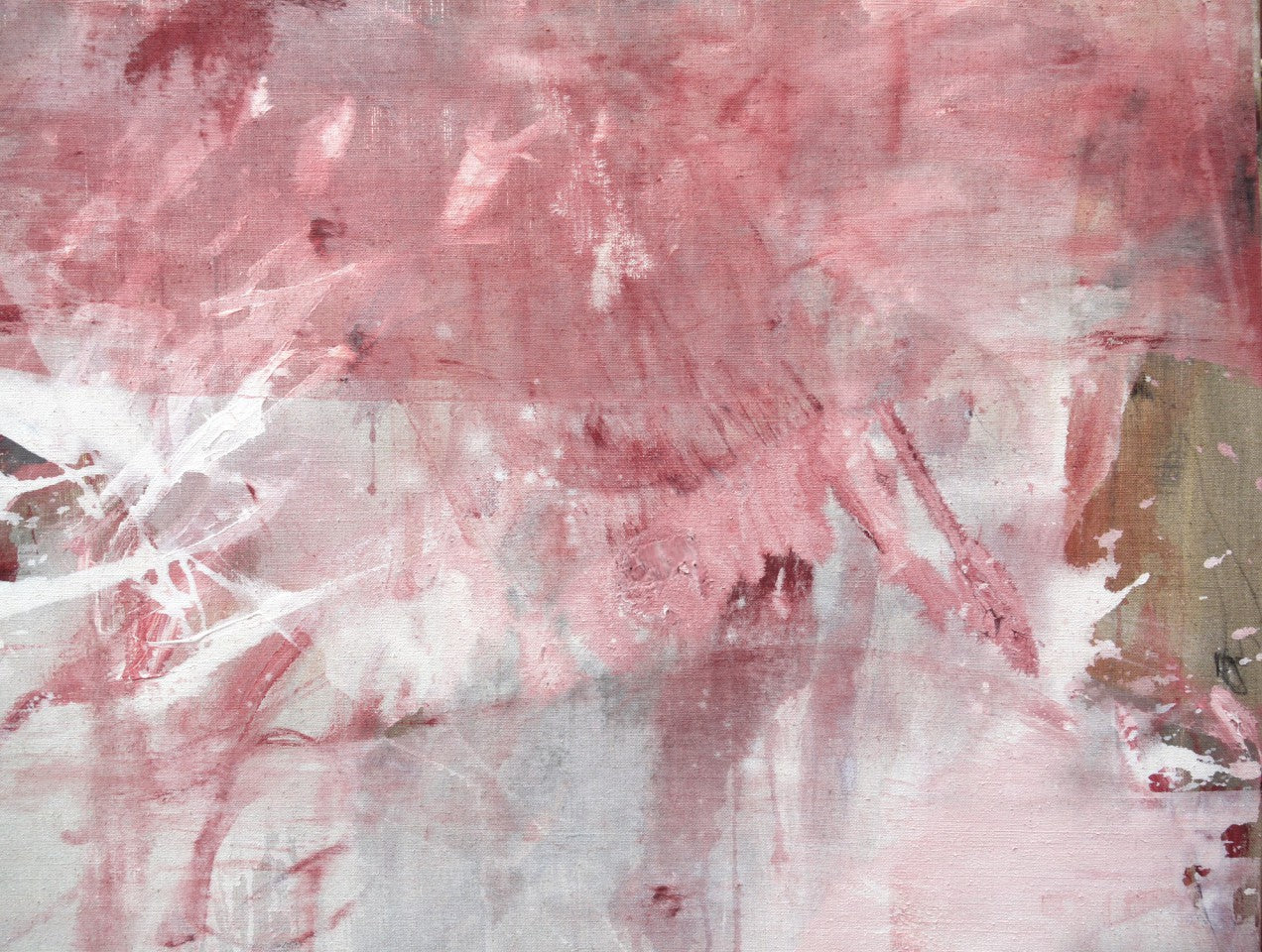 Artwork by Daniela Schweinsberg, Pink Noise (Abstract Expressionism), Made of Acrylic/mixed media on linen 