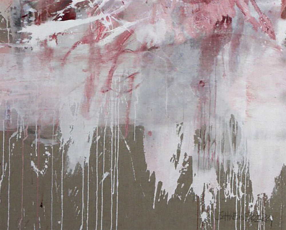 Artwork by Daniela Schweinsberg, Pink Noise (Abstract Expressionism), Made of Acrylic/mixed media on linen 