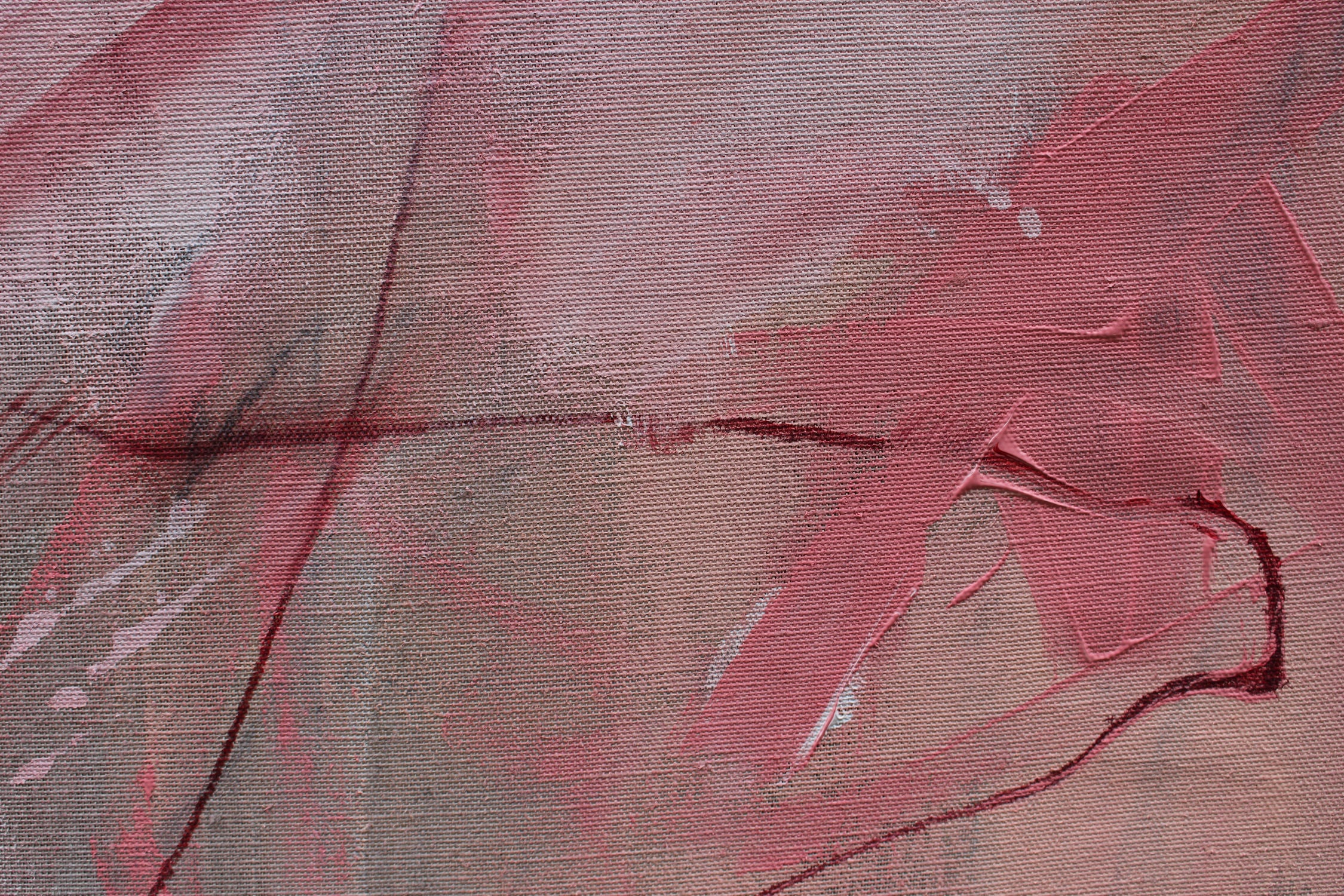 Artwork by Daniela Schweinsberg, Soliloquy (New Beginnings), Made of Mixed Media on raw linen 