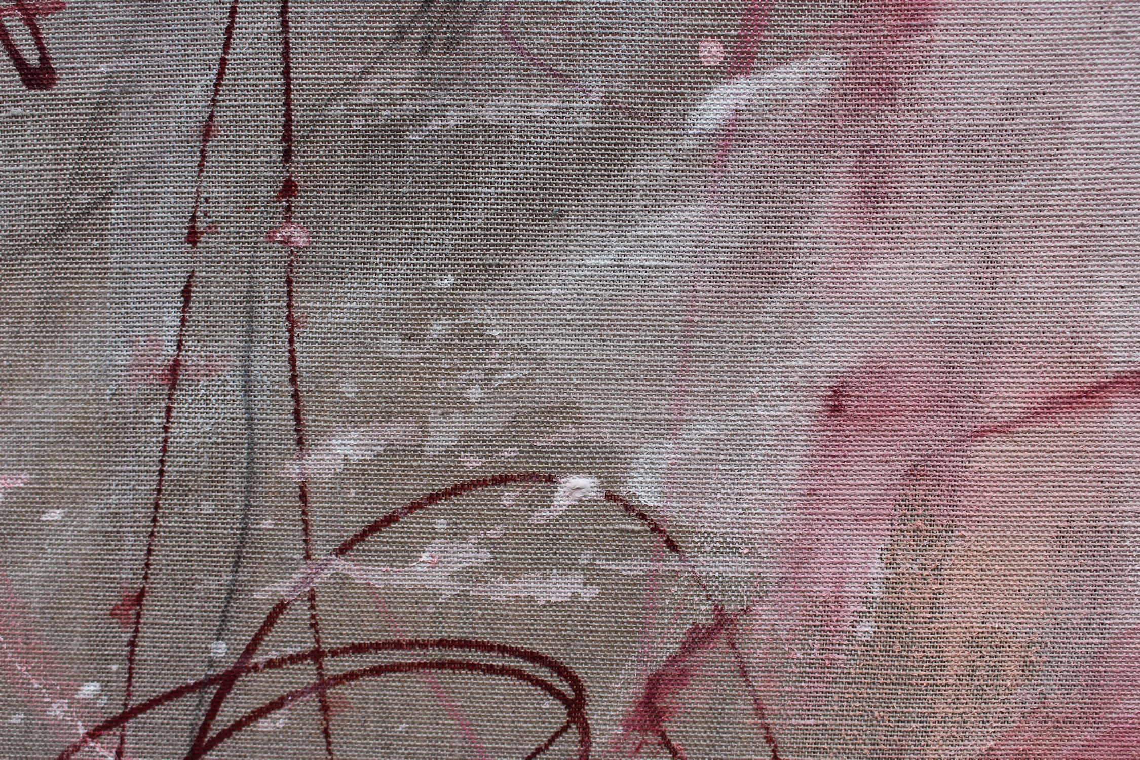Artwork by Daniela Schweinsberg, Soliloquy (New Beginnings), Made of Mixed Media on raw linen 
