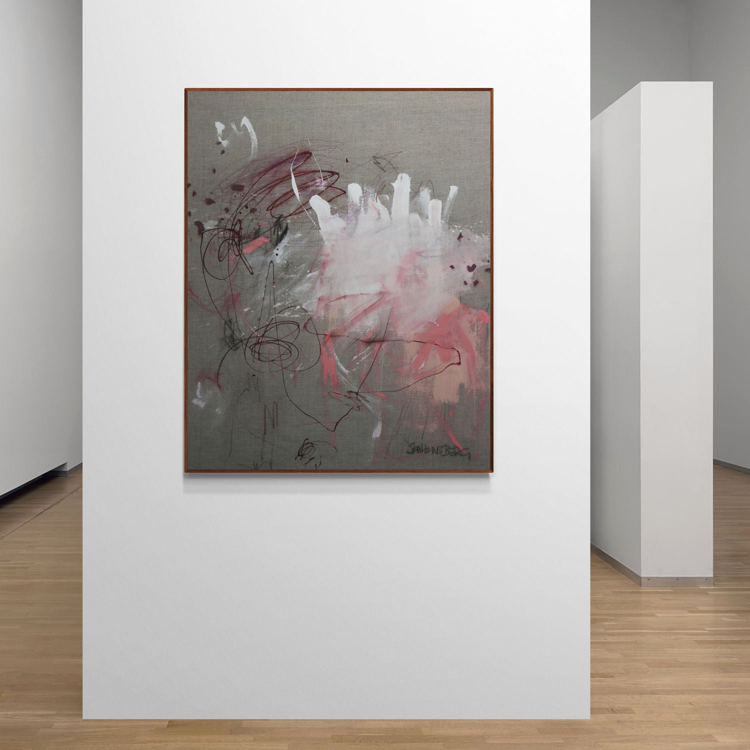 Artwork by Daniela Schweinsberg, Soliloquy (New Beginnings), Made of Mixed Media on raw linen 