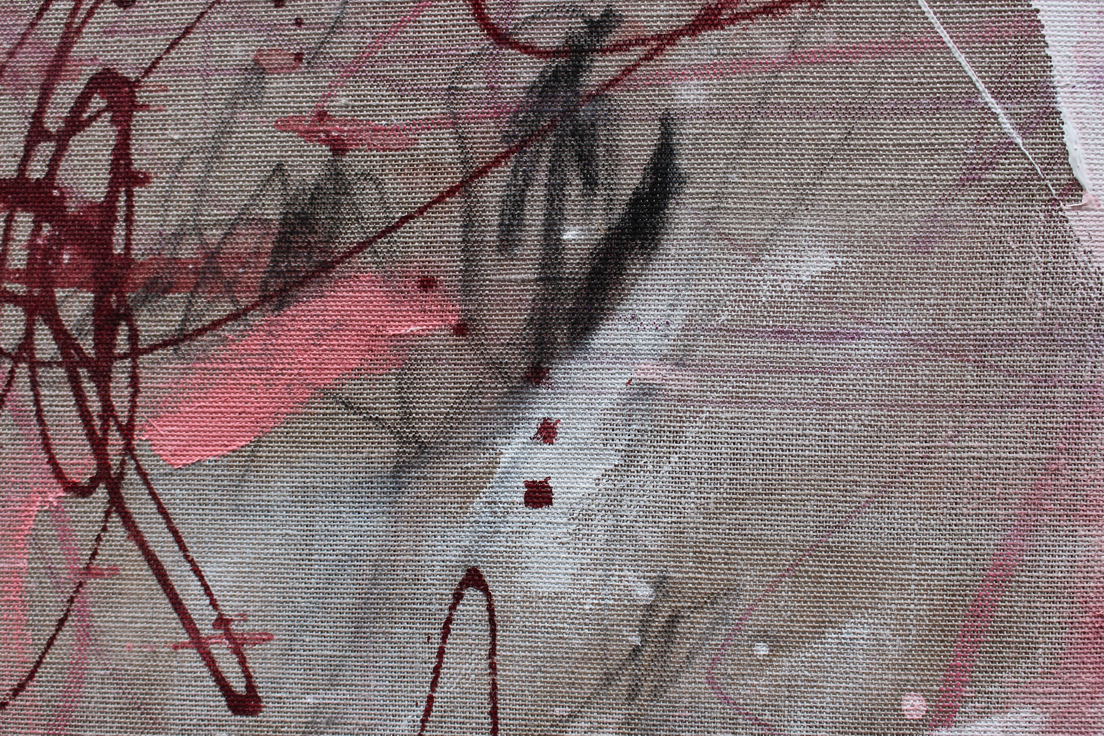 Artwork by Daniela Schweinsberg, Soliloquy (New Beginnings), Made of Mixed Media on raw linen 