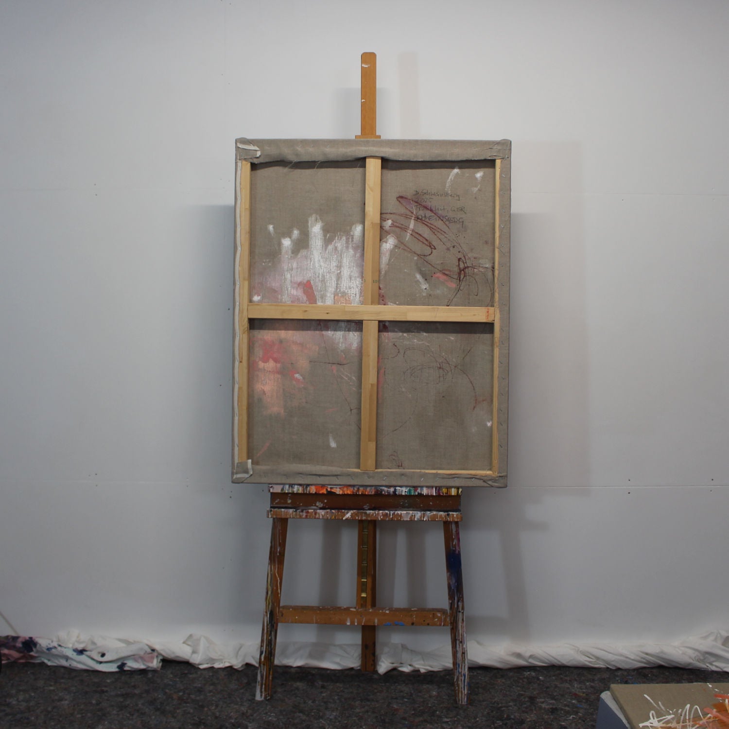 Artwork by Daniela Schweinsberg, Soliloquy (New Beginnings), Made of Mixed Media on raw linen 