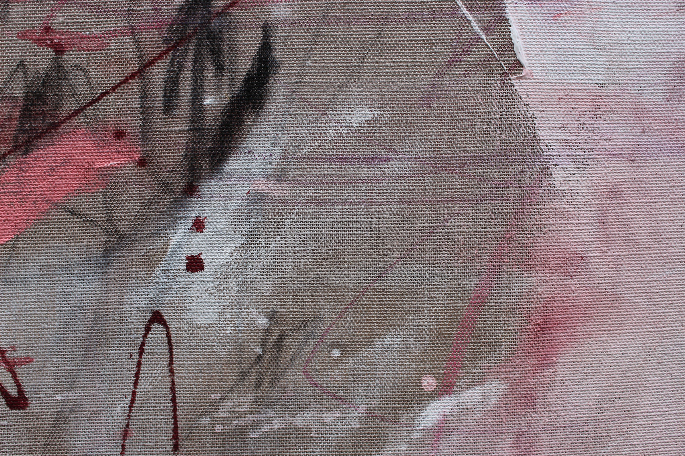 Artwork by Daniela Schweinsberg, Soliloquy (New Beginnings), Made of Mixed Media on raw linen 