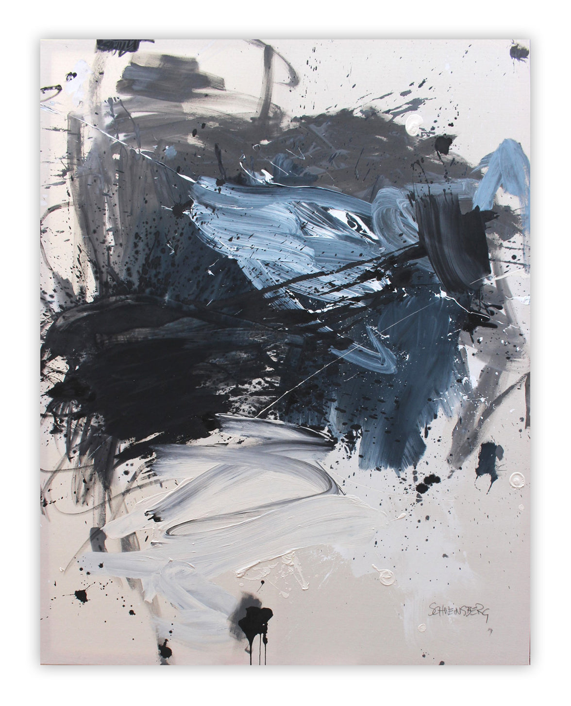 Artwork by Daniela Schweinsberg, There's A Storm Front Coming, Made of Acrylic, mixed media on canvas 