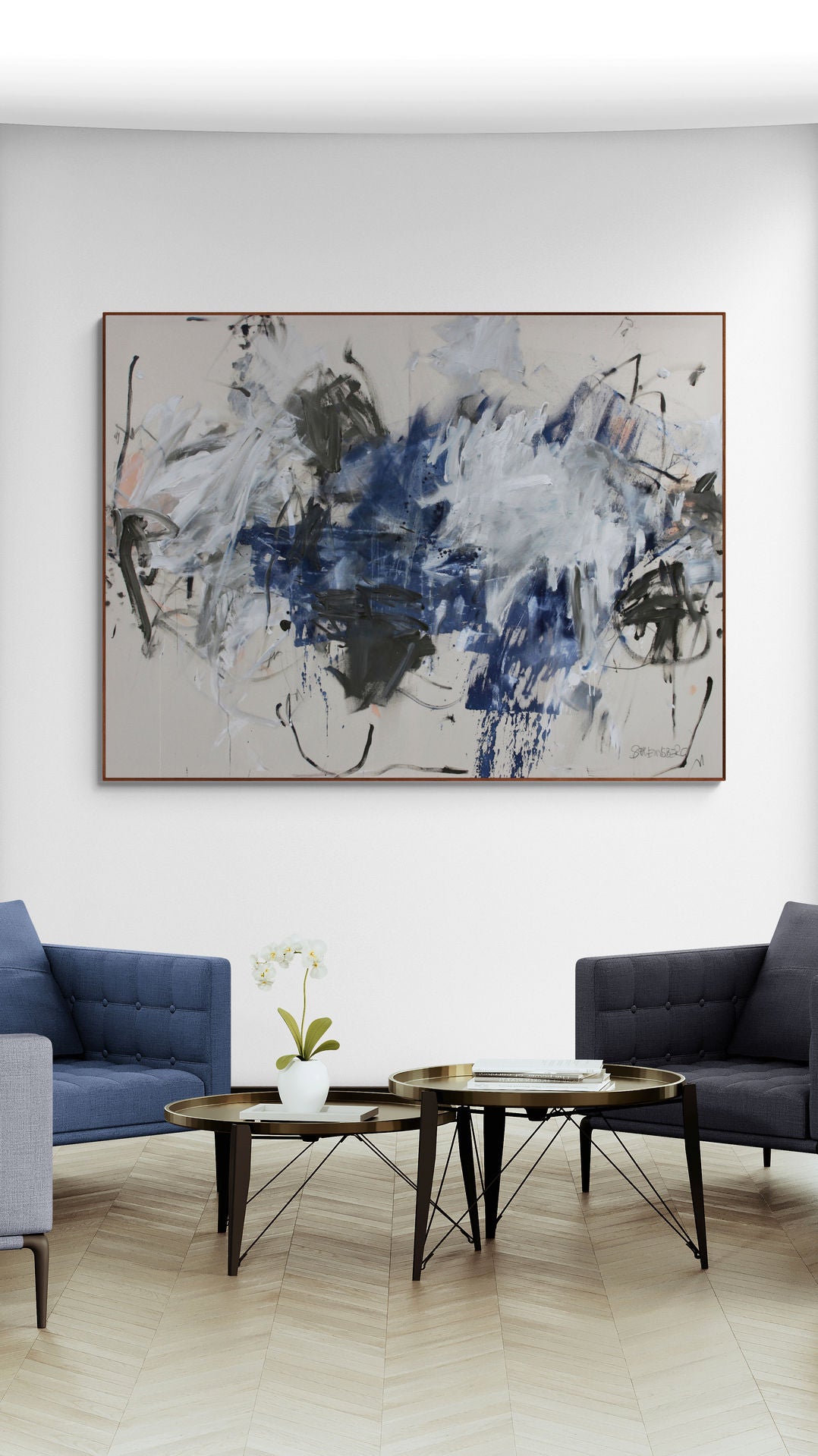 Artwork by Daniela Schweinsberg, We're All Searching, Made of Mixed Media on raw canvas 