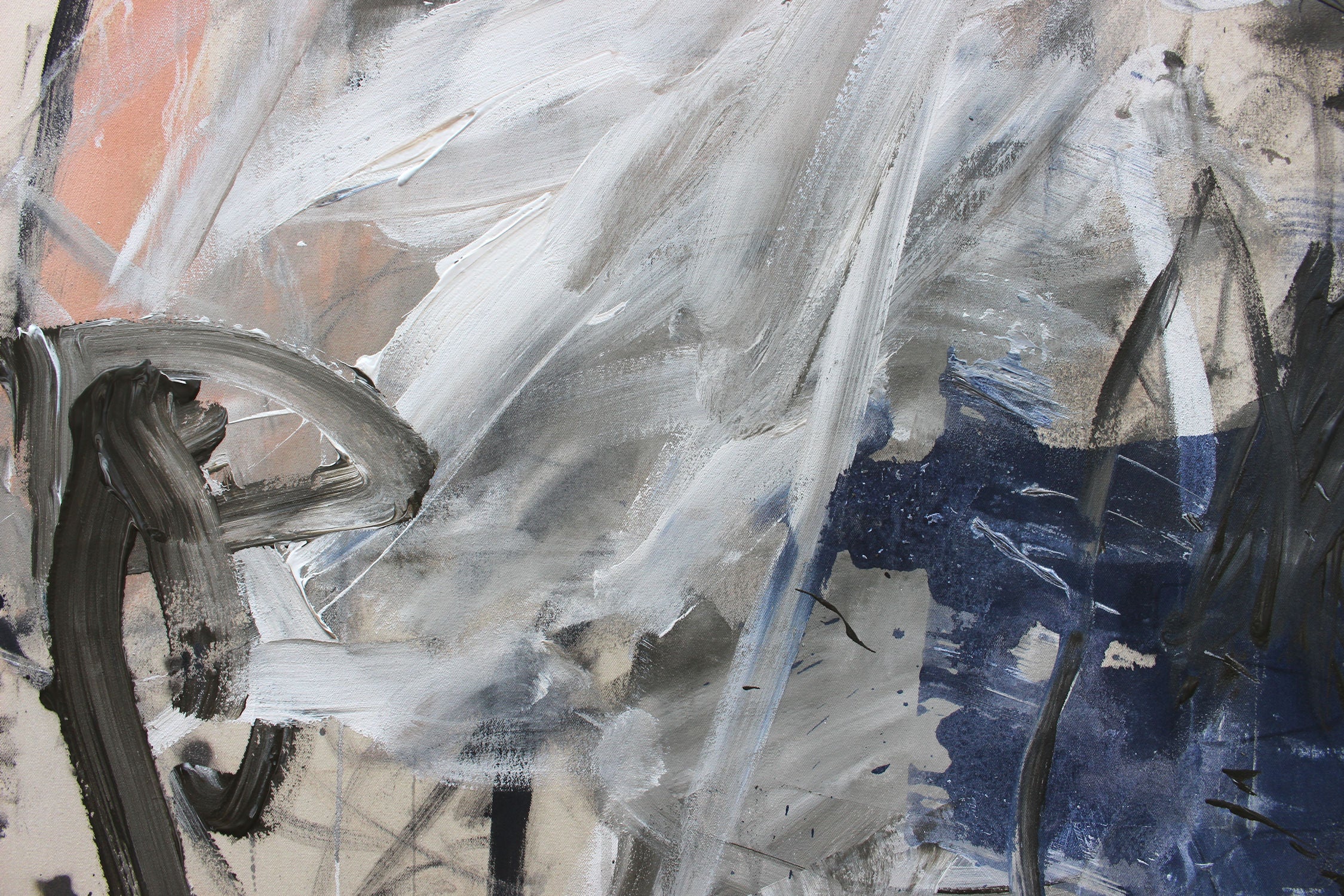 Artwork by Daniela Schweinsberg, We're All Searching, Made of Mixed Media on raw canvas 