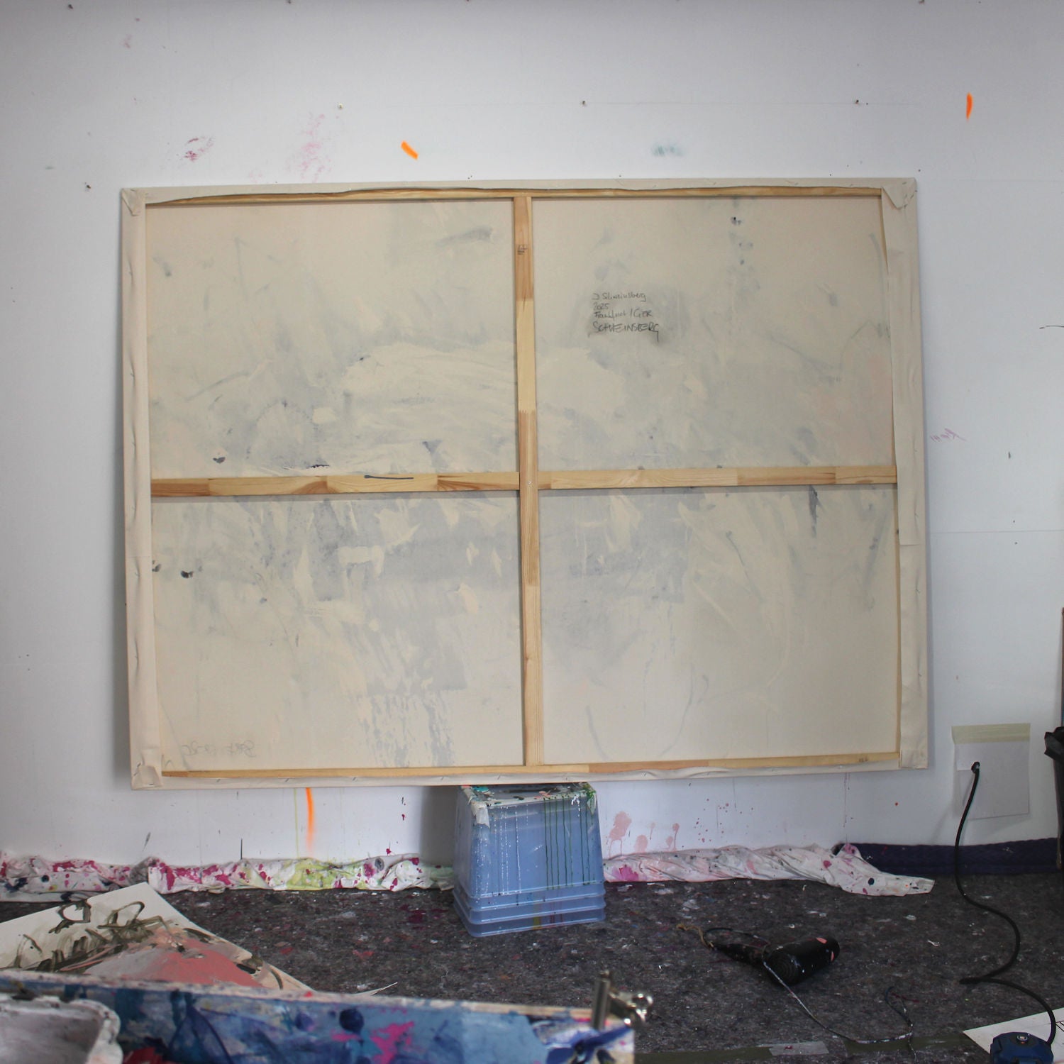 Artwork by Daniela Schweinsberg, We're All Searching, Made of Mixed Media on raw canvas 