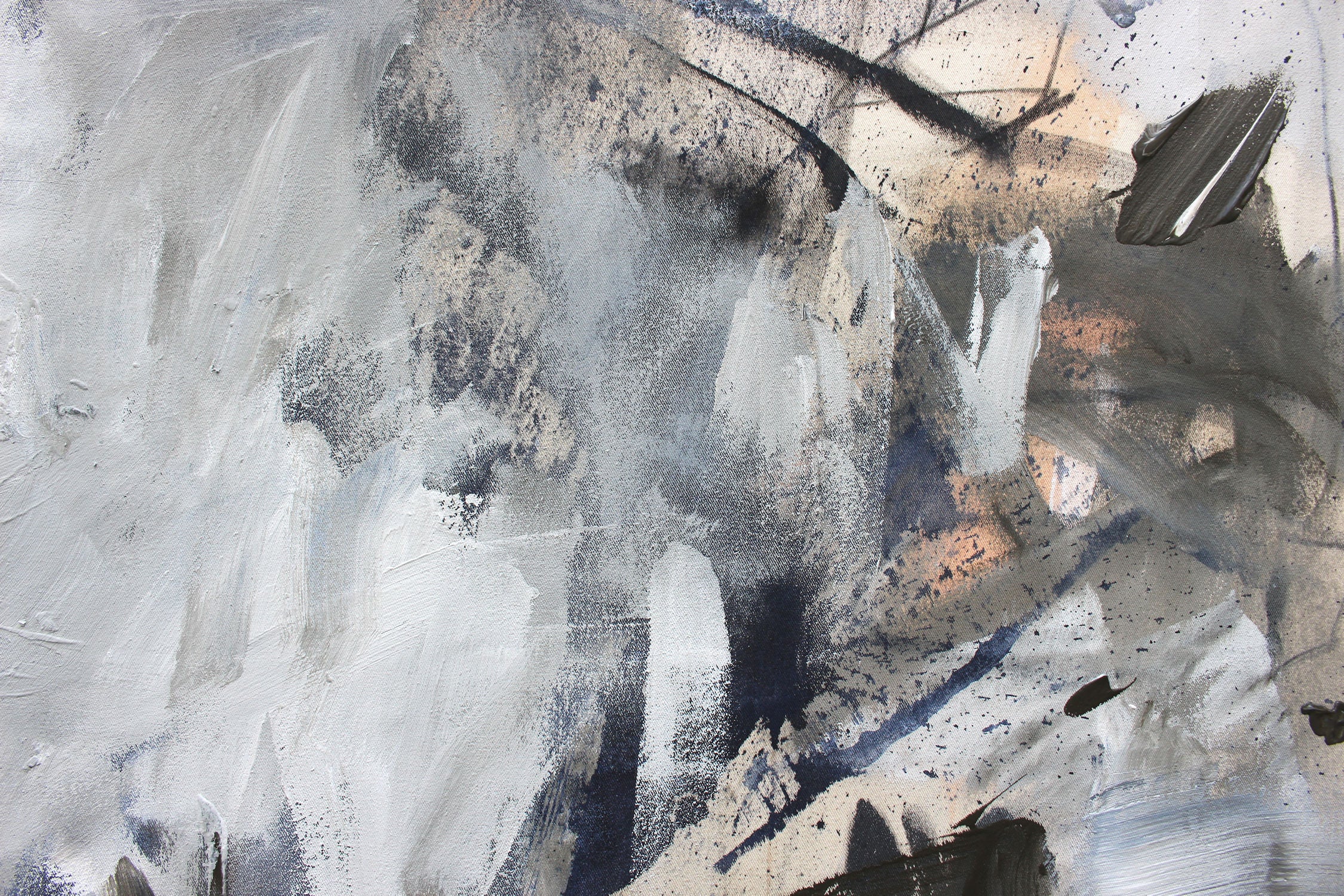 Artwork by Daniela Schweinsberg, We're All Searching, Made of Mixed Media on raw canvas 