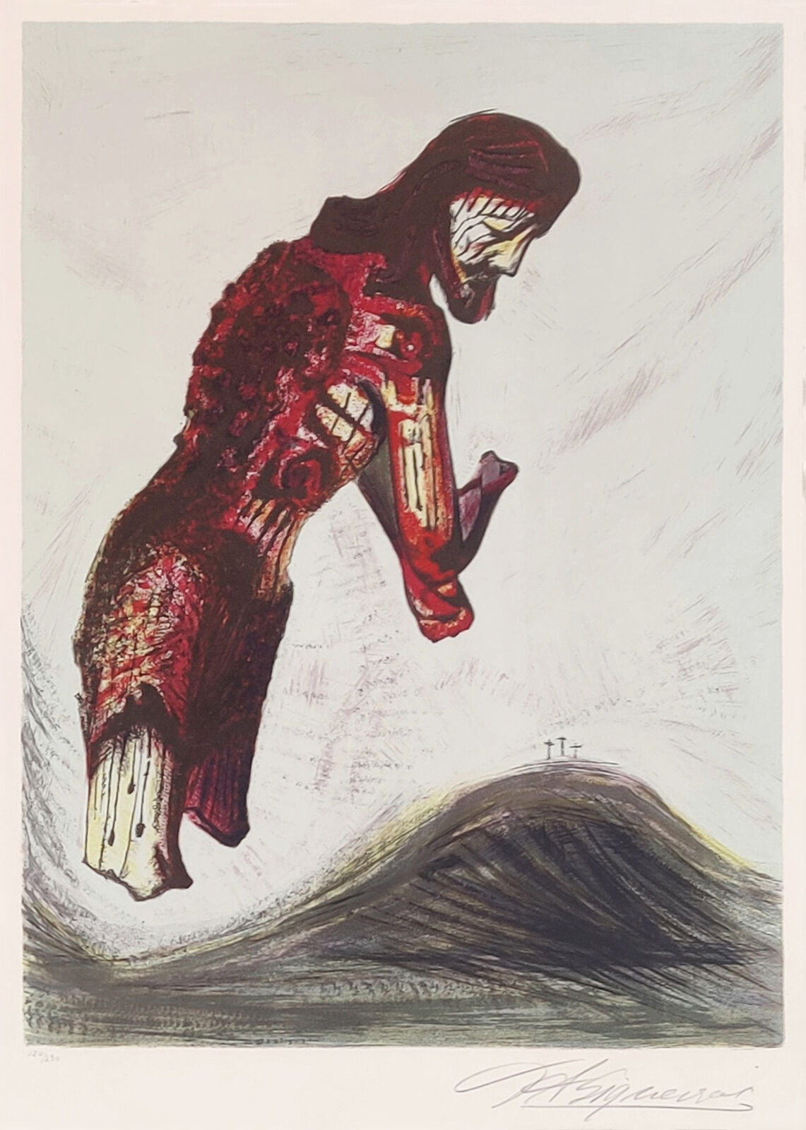 Artwork by David Alfaro Siqueiros, CRISTO AMPUTADO, Made of Lithograph 