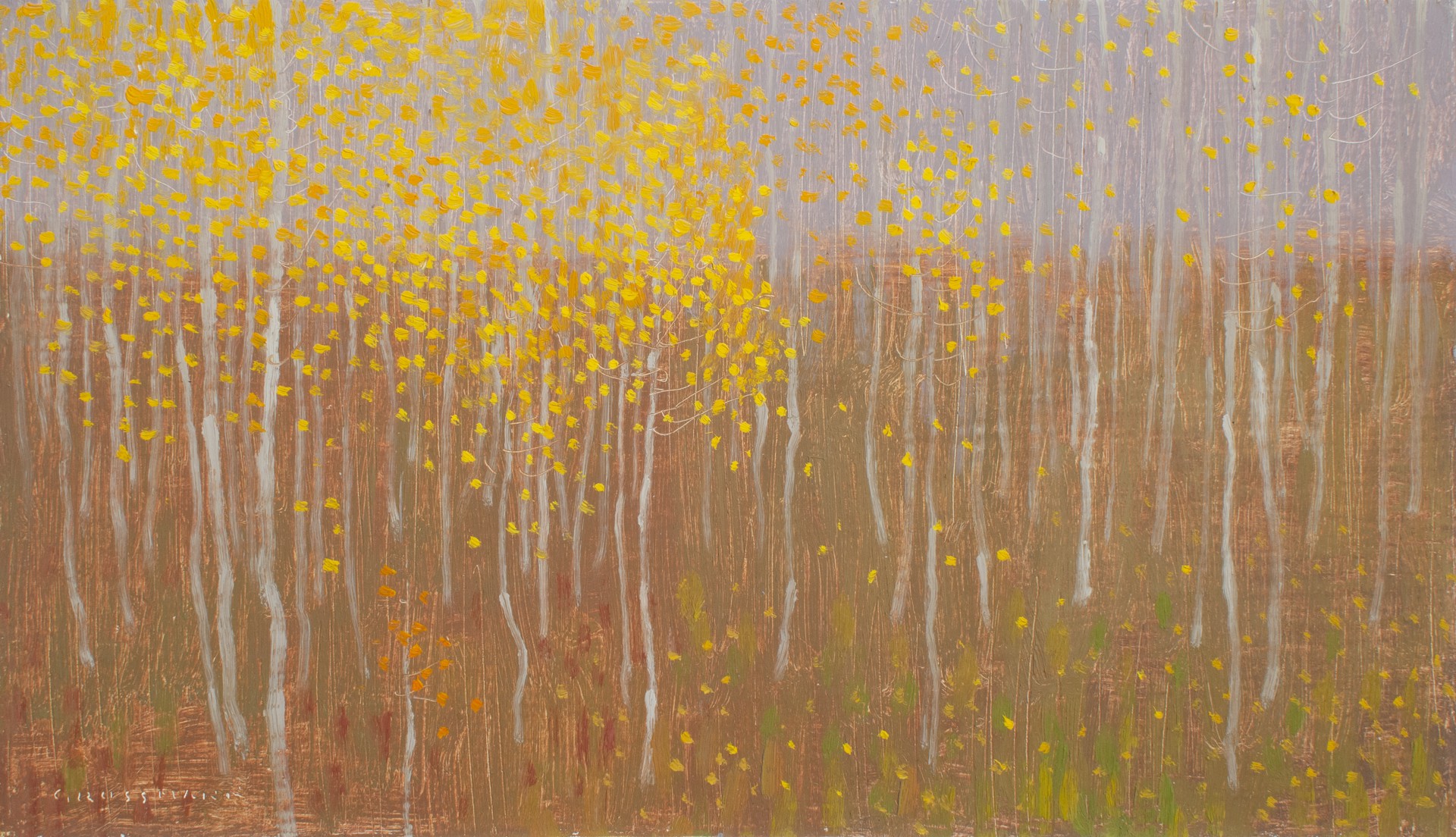 Autumn Orange Leaves by David Grossmann, 2024