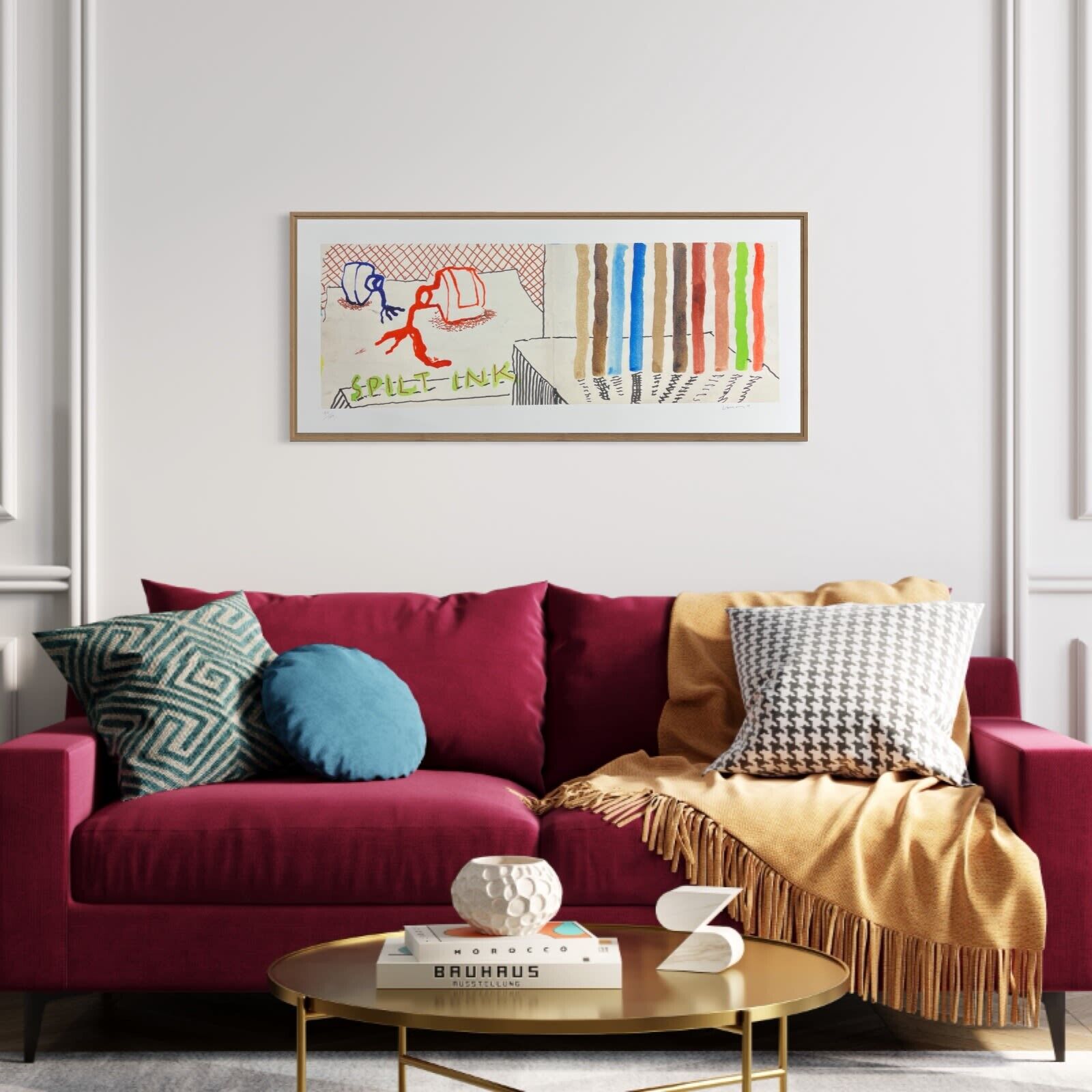 220 for 2020. Art Edition No. 1–100 ‘Spilt Ink with Tests' by David Hockney, 2021