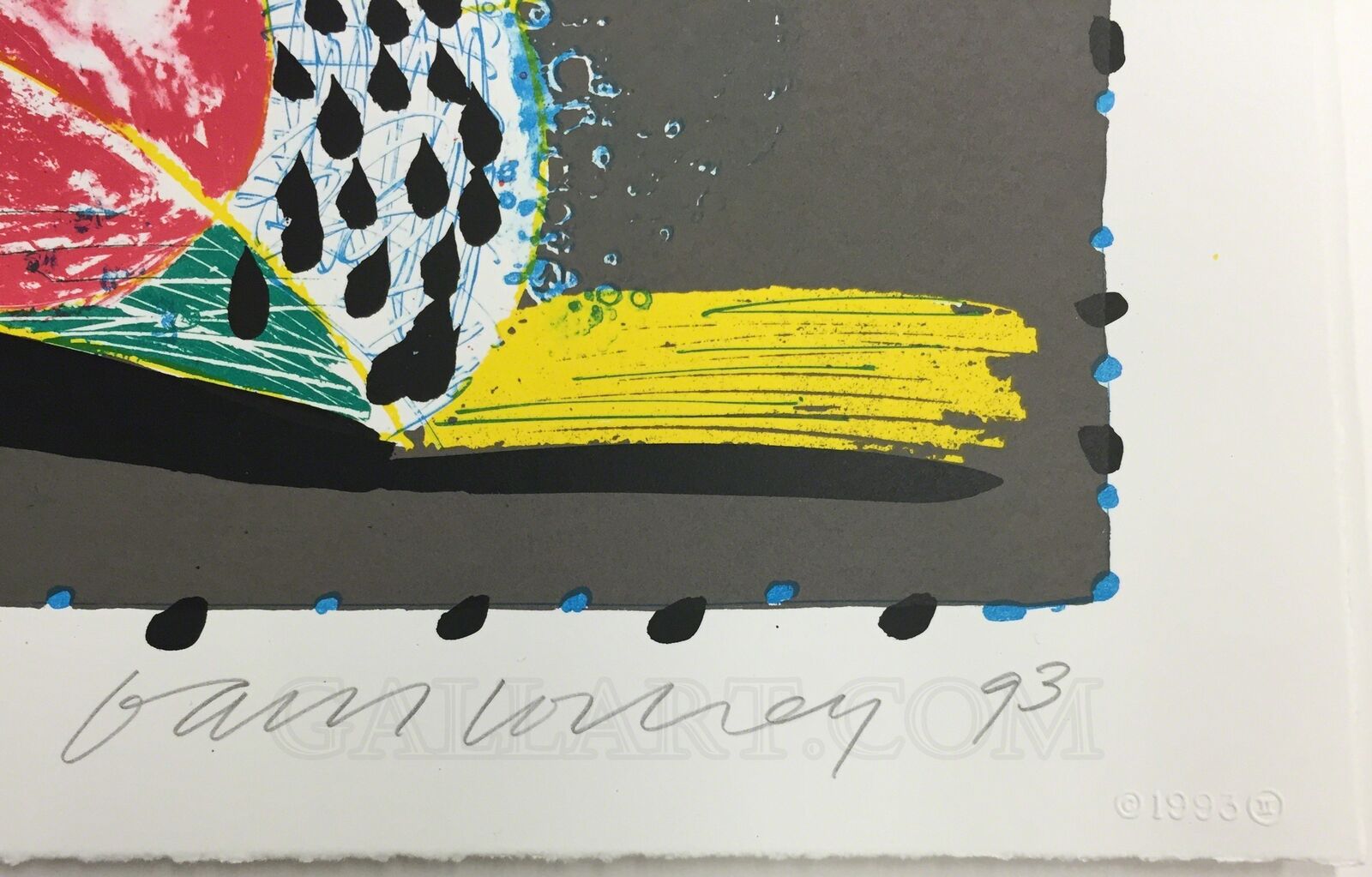 Artwork by David Hockney, WARM START, Made of Lithograph And Screenprint In Colors On Arches 88 Paper. 