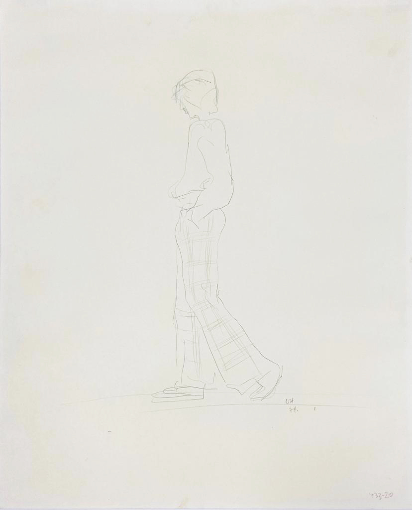 Yves (Walking) by David Hockney, 1974