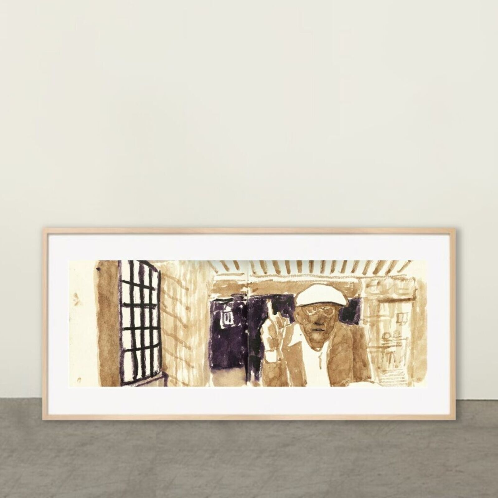 Artwork by David Hockney, 220 for 2020. Art Edition No. 101–200 ‘Self-Portrait in My Living Room’, Made of 11-color inkjet print on cotton-fiber archival paper 