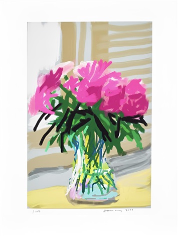 My Window, iPad drawing ‘No. 535’ by David Hockney, 2019