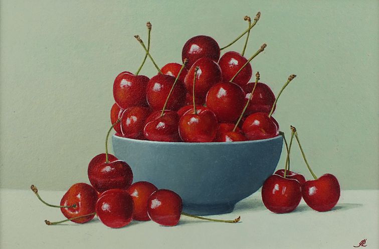Bowl of Cherries by David John Leathers, null