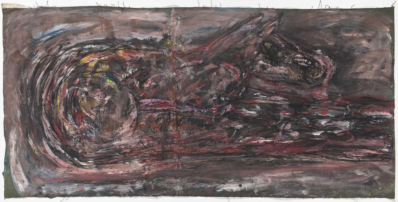 Artwork by David Koloane, Anatomy, Made of Acrylic, pastel, charcoal and pencil on canvas 