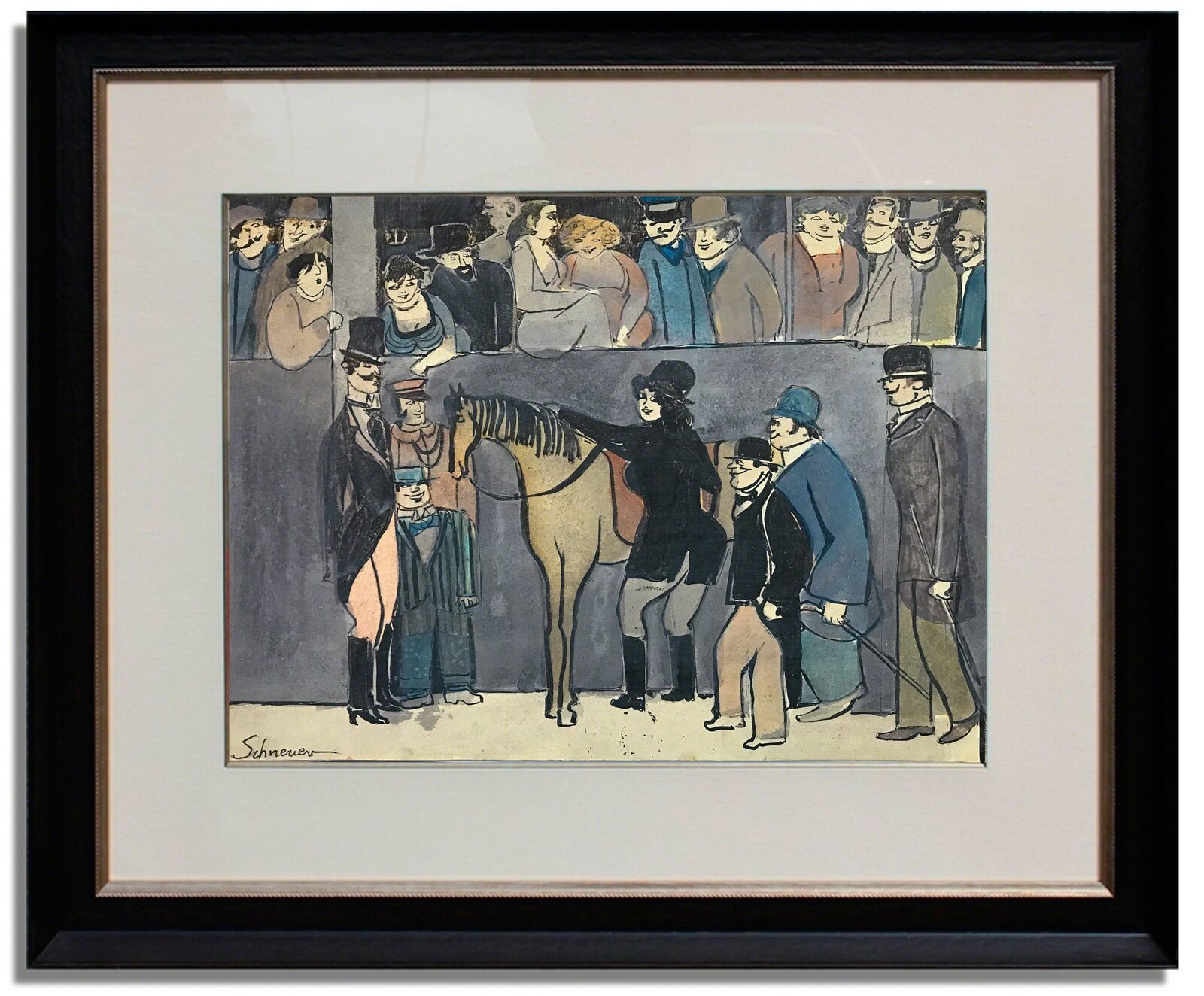 Cirque Scene by David Schneuer, circa 1980