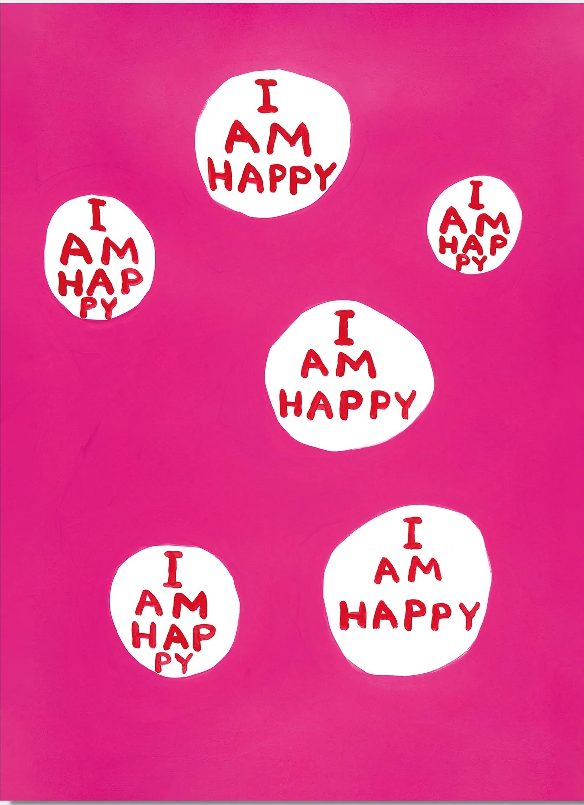 I am happy by David Shrigley, 2022