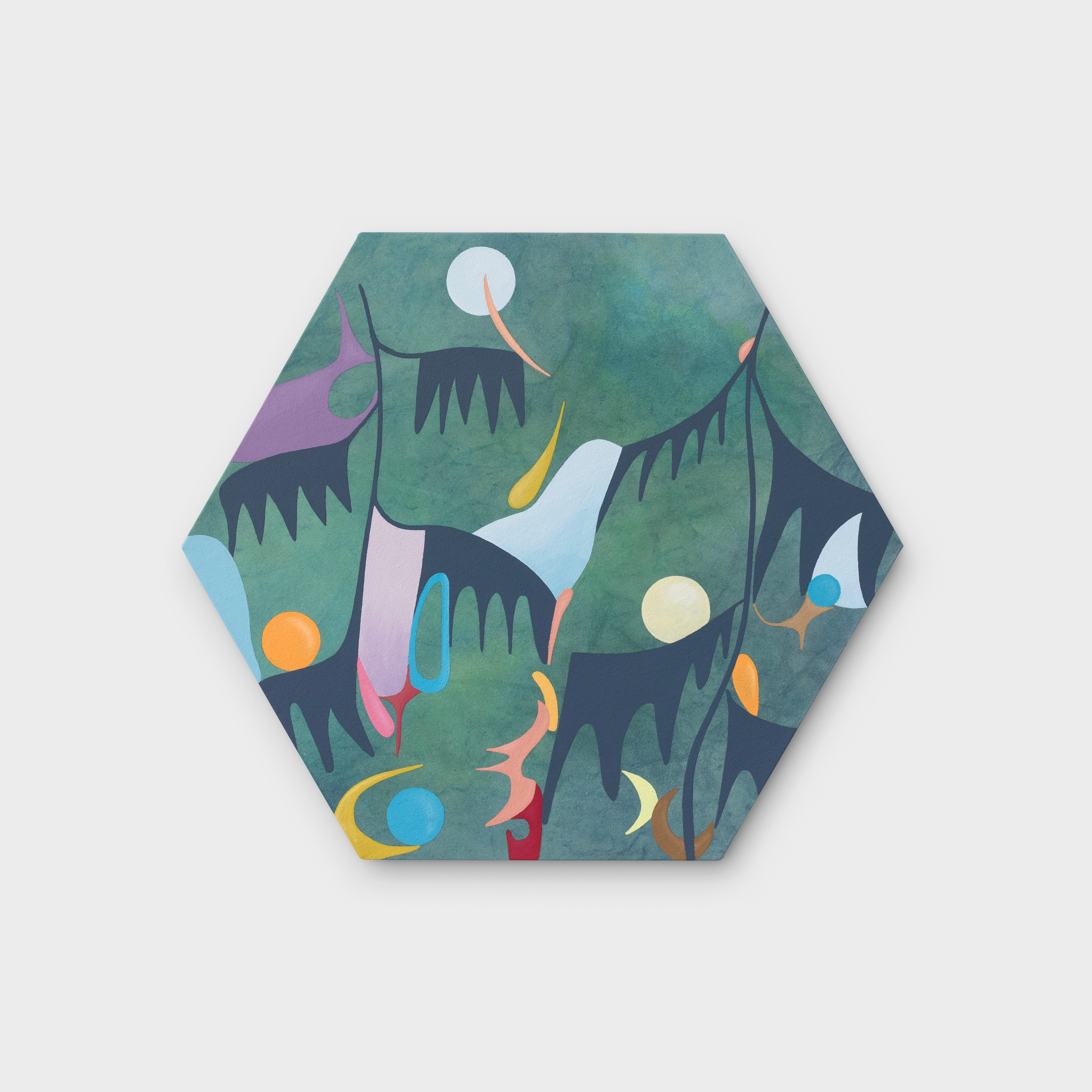 Artwork by Debbi Kenote, Iludens, Made of Acrylic and dye on canvas 