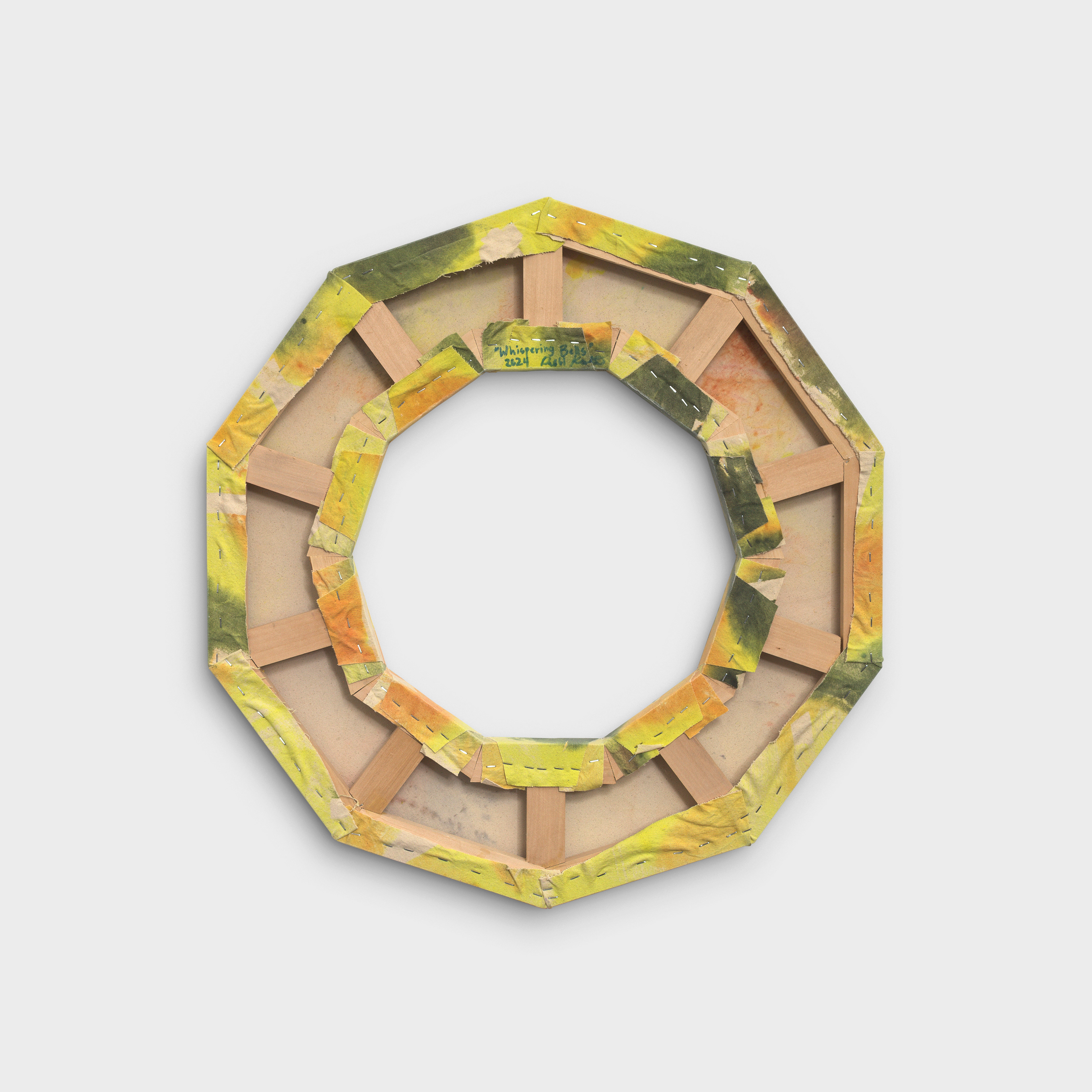 Artwork by Debbi Kenote, Whispering Bells, Made of Acrylique et teinture sur toile / Acrylic and dye on canvas 