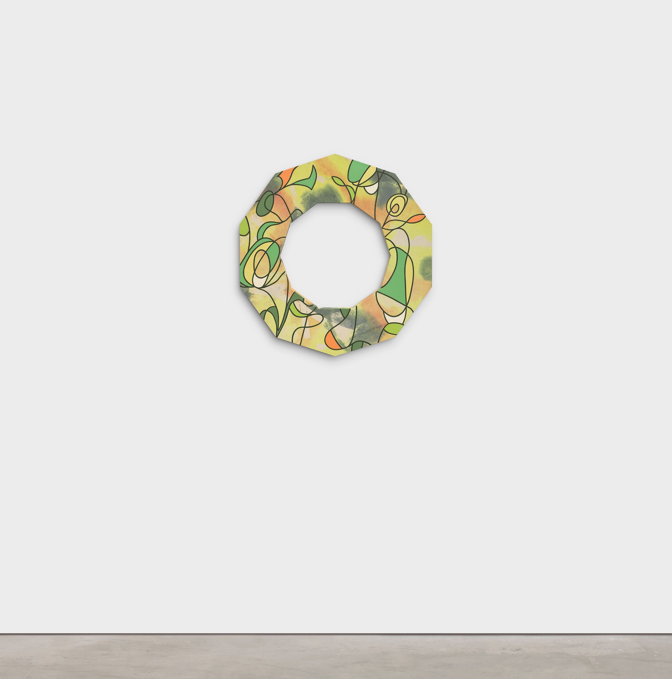 Artwork by Debbi Kenote, Whispering Bells, Made of Acrylique et teinture sur toile / Acrylic and dye on canvas 