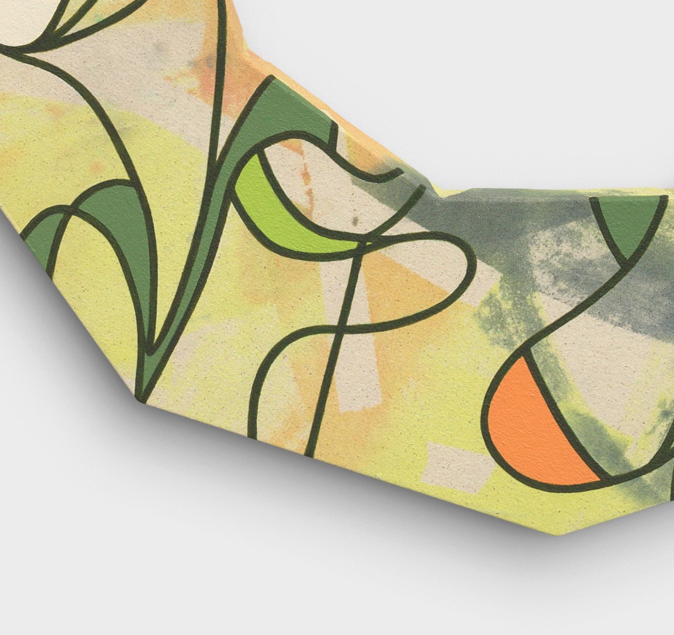 Artwork by Debbi Kenote, Whispering Bells, Made of Acrylique et teinture sur toile / Acrylic and dye on canvas 