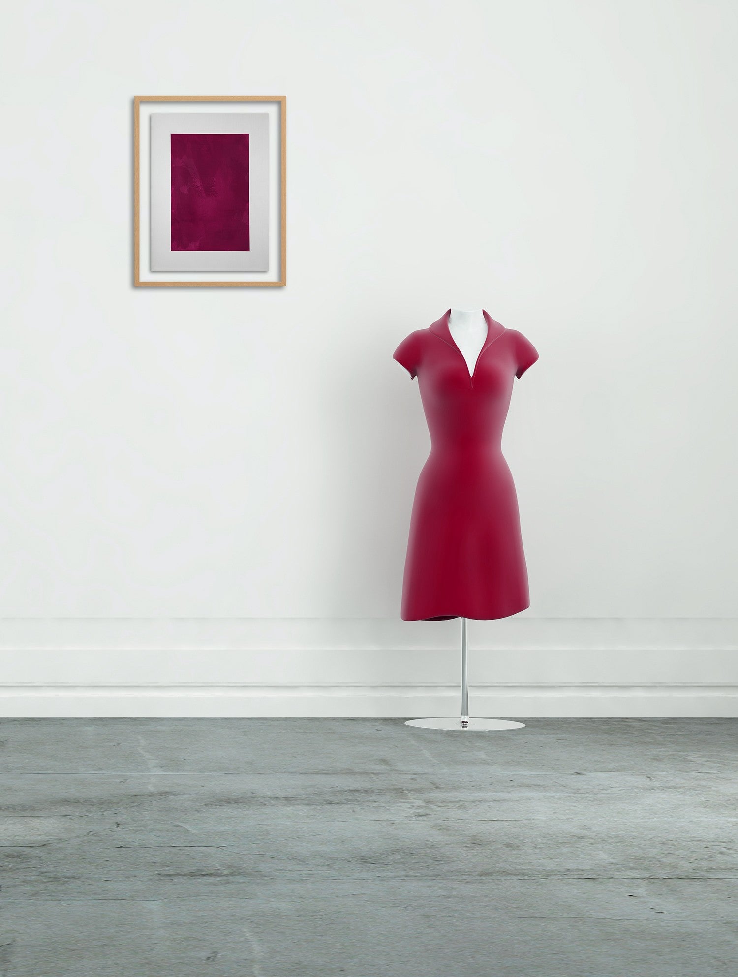 Artwork by Debra Ramsay, A color of Sumac 2, Made of acrylic on Roc-Lon 