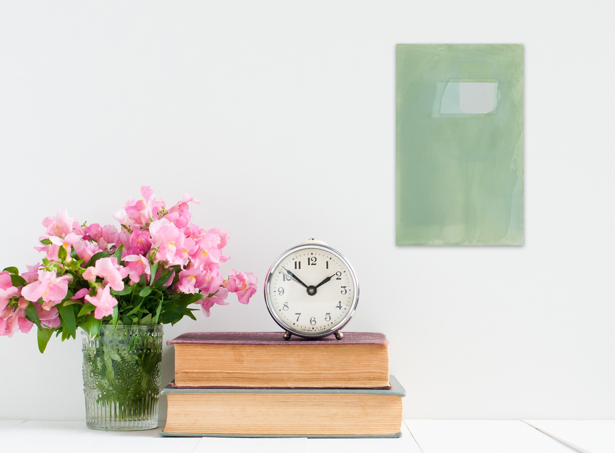 Artwork by Debra Ramsay, Lichen Memory 2, Made of Acrylic on clear plexiglass 